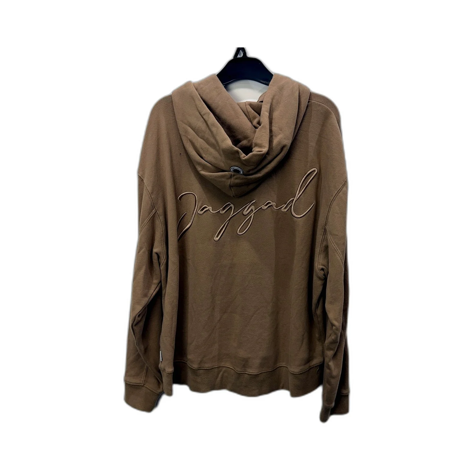 Jaggad Womens Tan Cotton Pullover Hoodie Hooded Sweatshirt Size M - Image 2