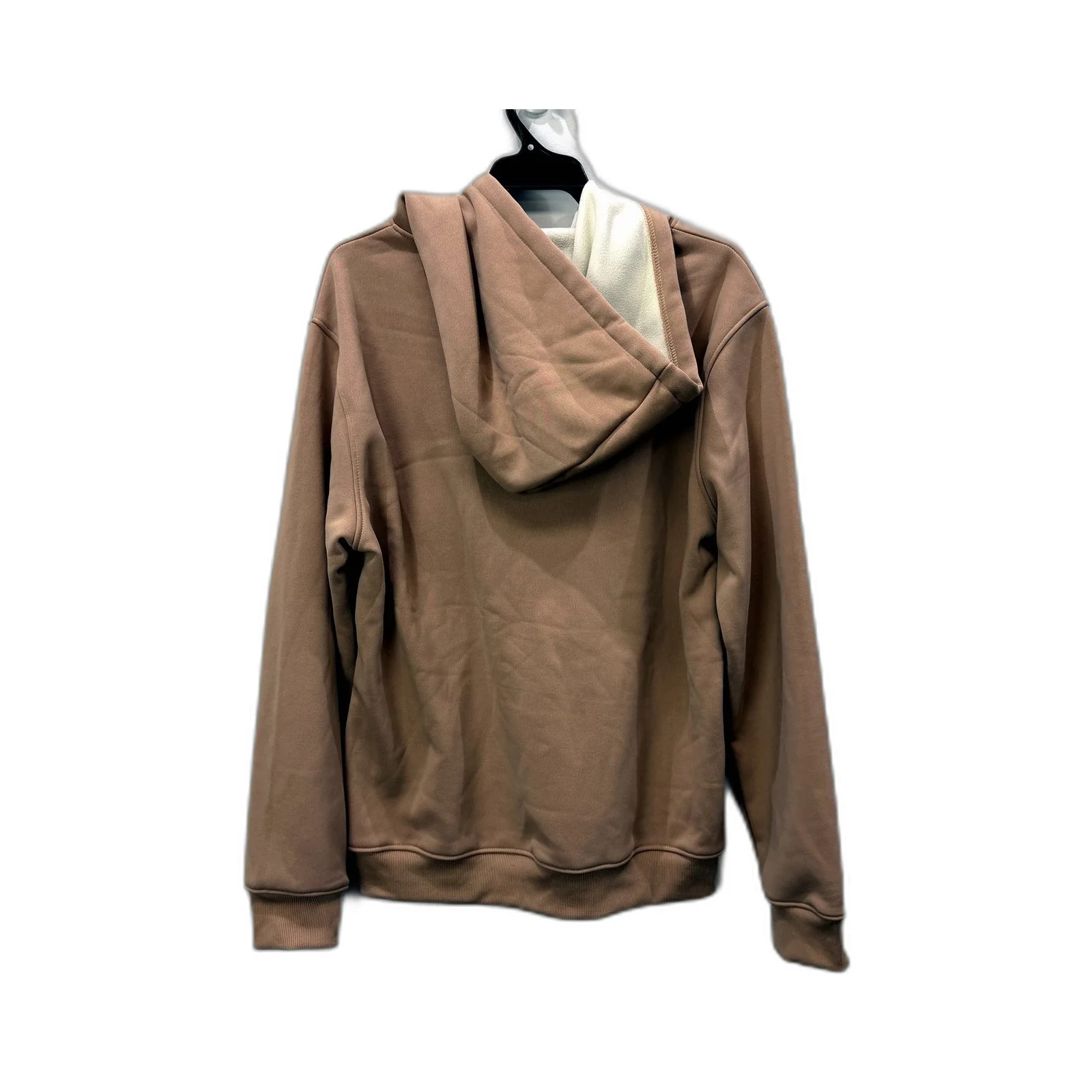 Bay Stone Mens Tan Cotton Pullover Hoodie Sweatshirt in Size Small - Image 2