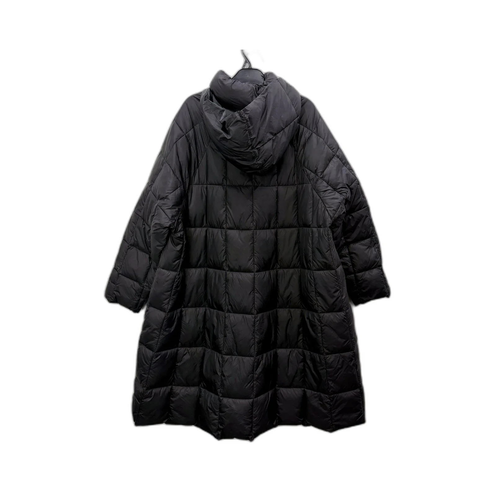 Seed Heritage Womens Black Quilted Puffer Coat with Hooded Zipper in XL - Image 2