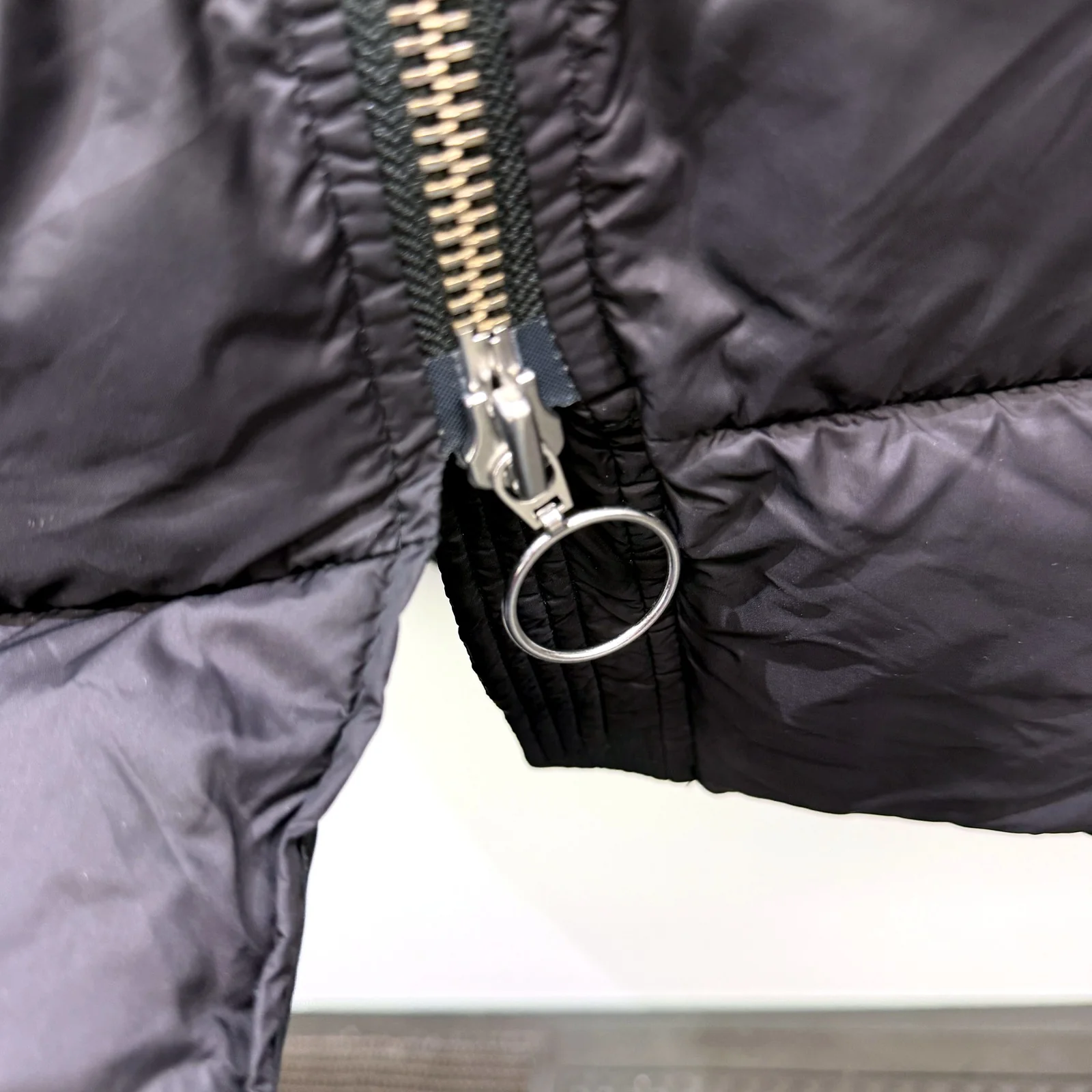 Seed Heritage Womens Black Quilted Puffer Coat with Hooded Zipper in XL - Image 7