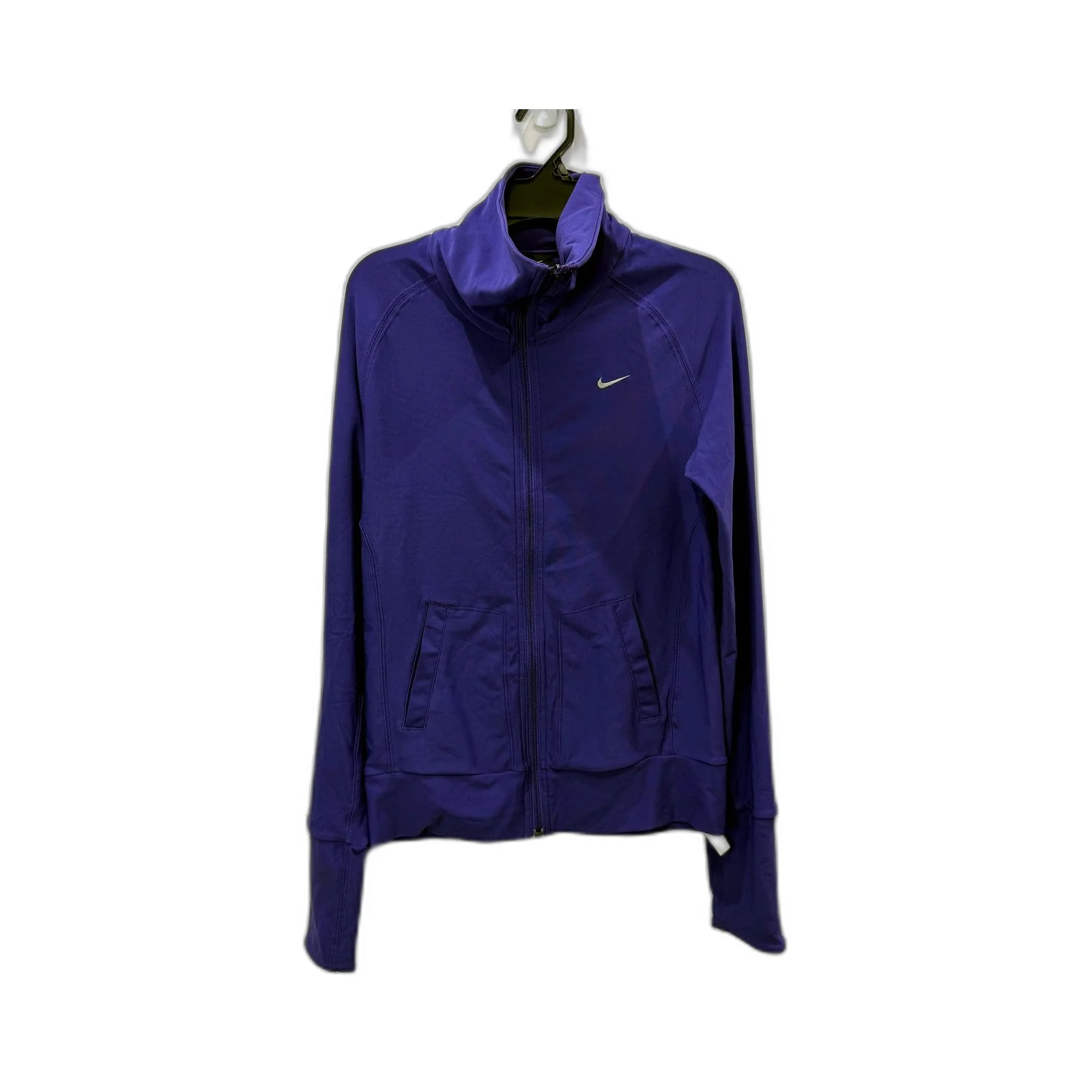 Nike Womens Purple Lightweight Zip-Up Sweatshirt Pullover XS Size
