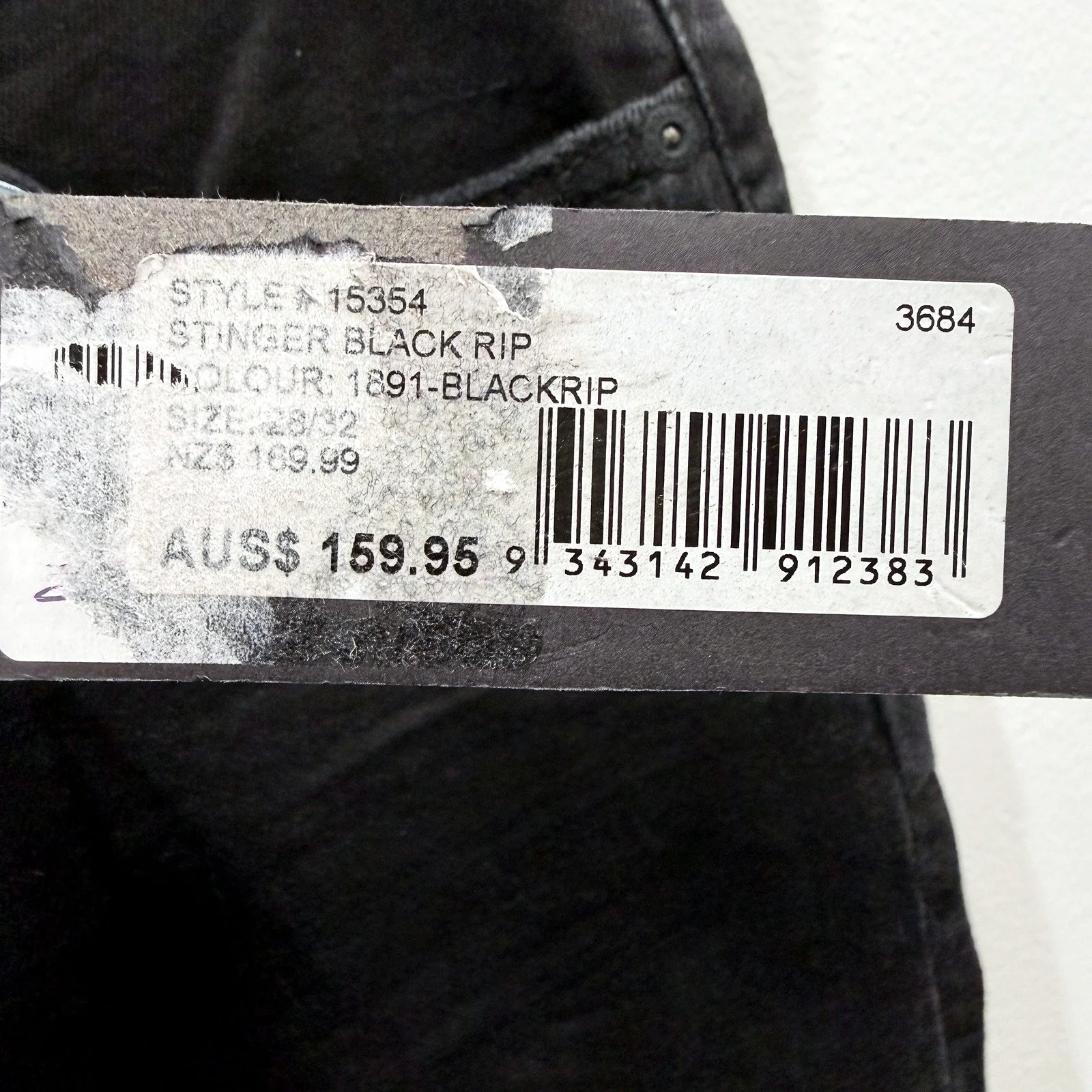 Rollas Womens Stinger Black Rip Skinny Jeans Distressed Denim Size 30/32 NEW - Image 4