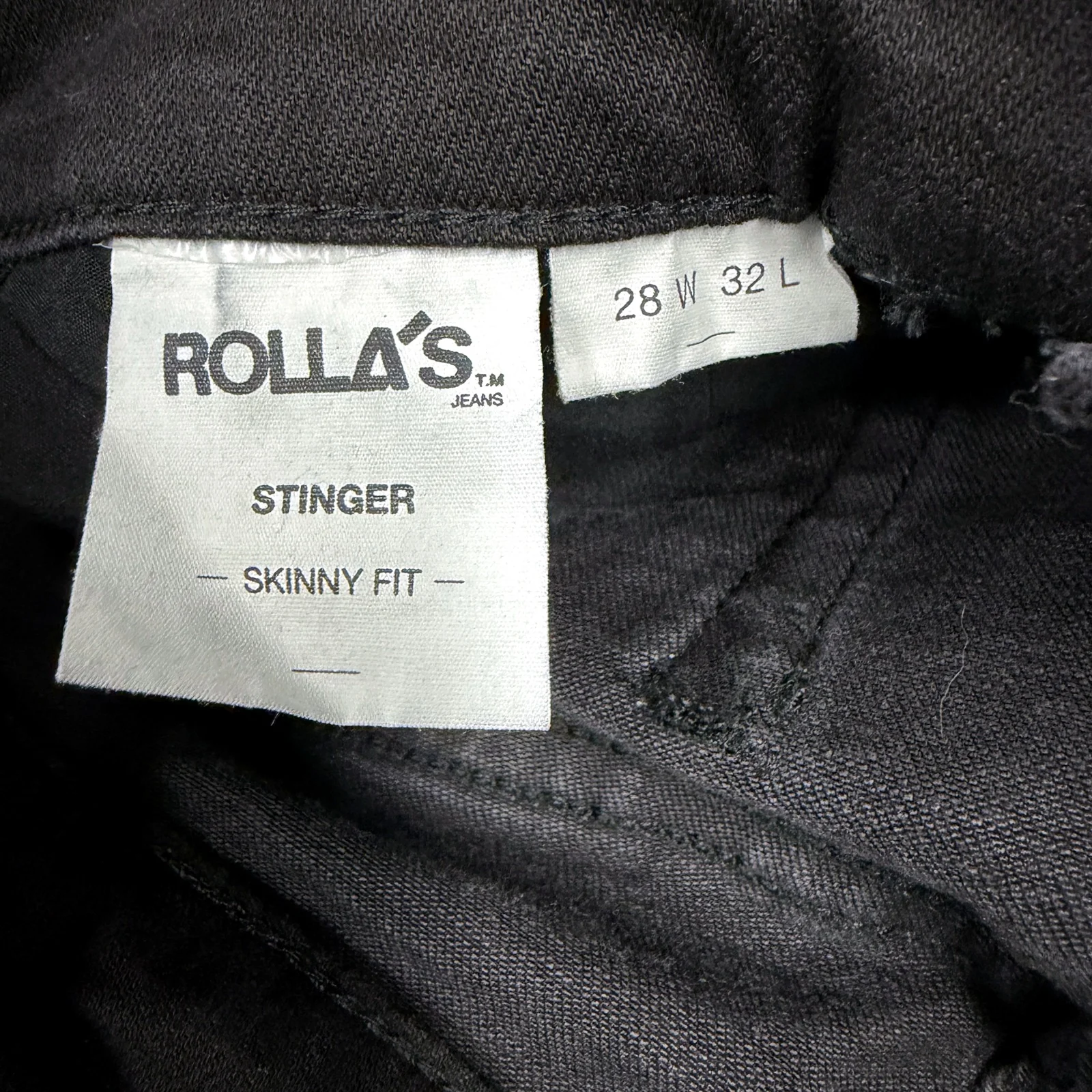 Rollas Womens Stinger Black Rip Skinny Jeans Distressed Denim Size 30/32 NEW - Image 8