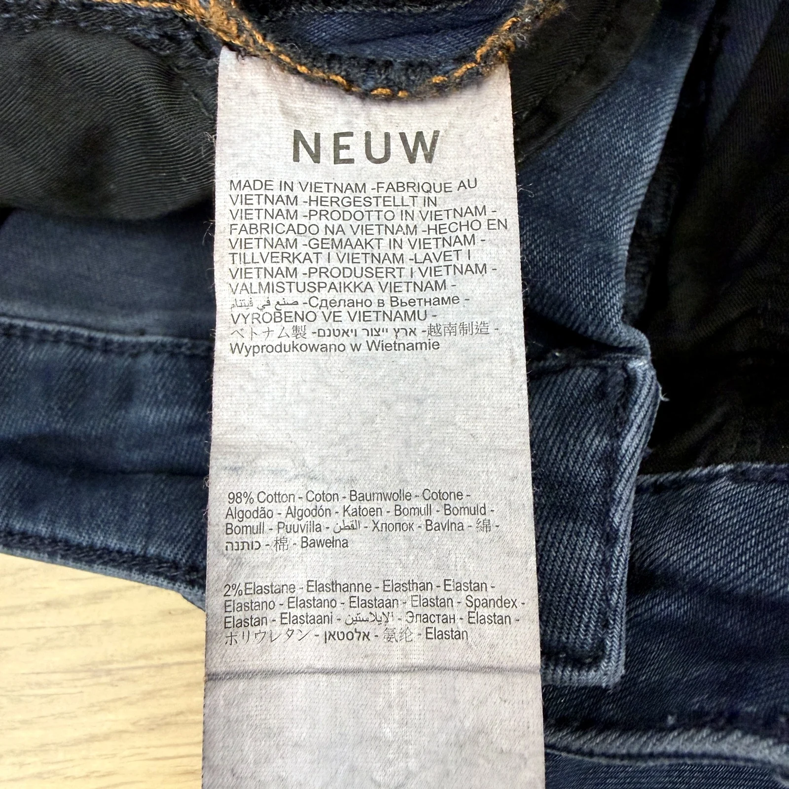 Neuw Mens Ray Tapered Dark Blue Cotton Jeans, Size 30 : 32 NEW - Image 7