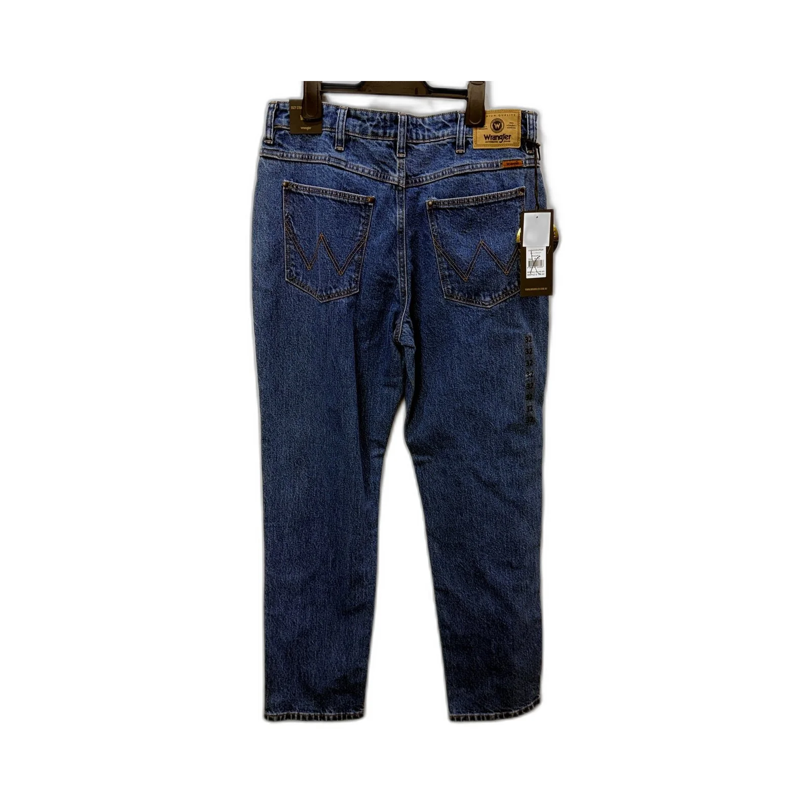 Wrangler Womens Straight Leg Blue Denim Jeans for Size 32 NEW - Image 2