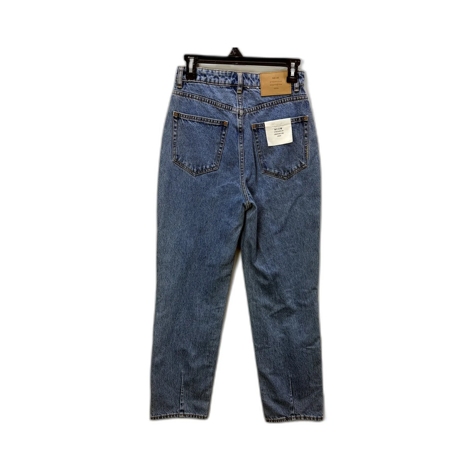 Neuw Womens Straight Leg Jeans Recycled Cotton High Waisted Blue Size 26 NEW - Image 2