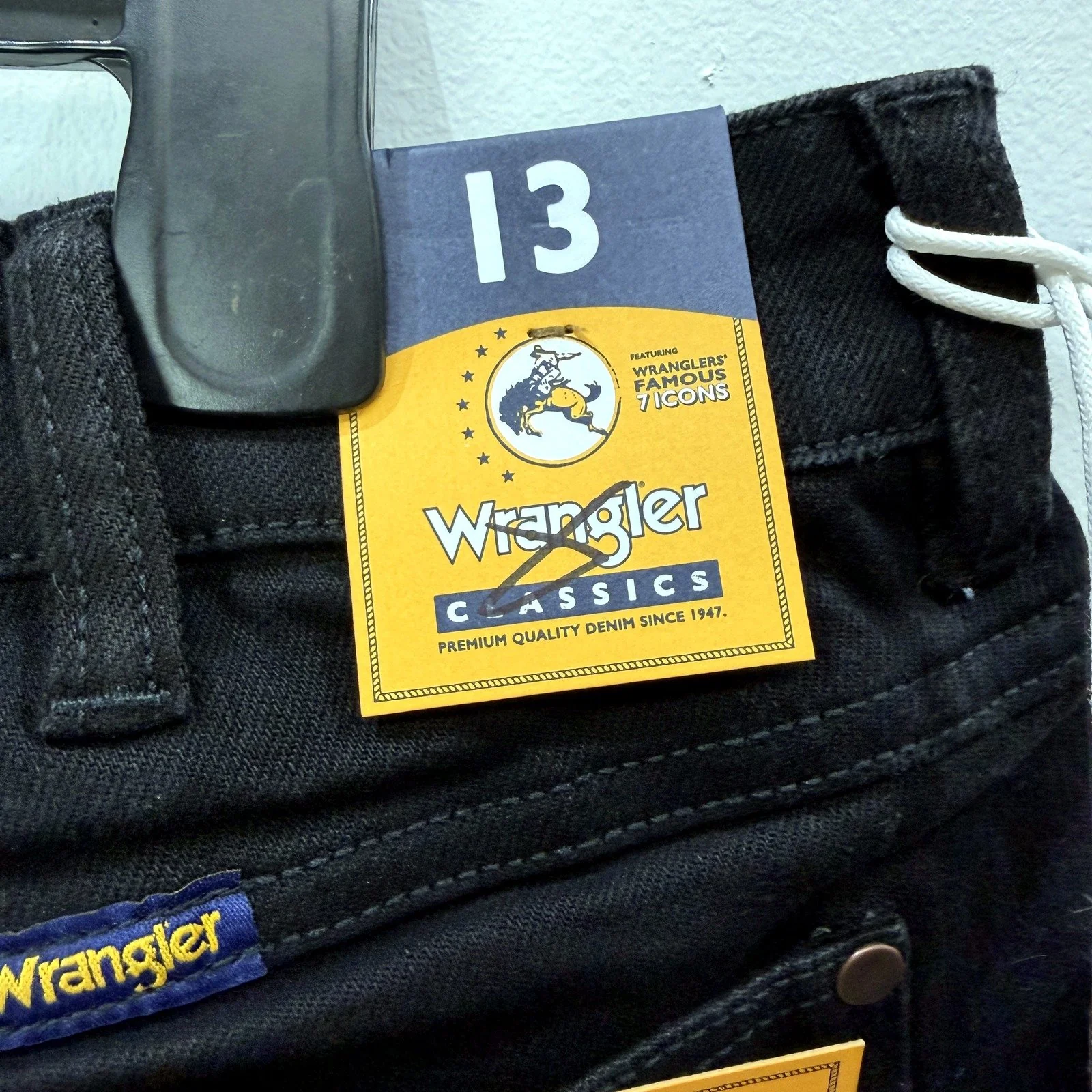Wrangler Womens Mid Waist Bootcut Jeans in Black, Size R 13 Size R, 13 NEW - Image 5