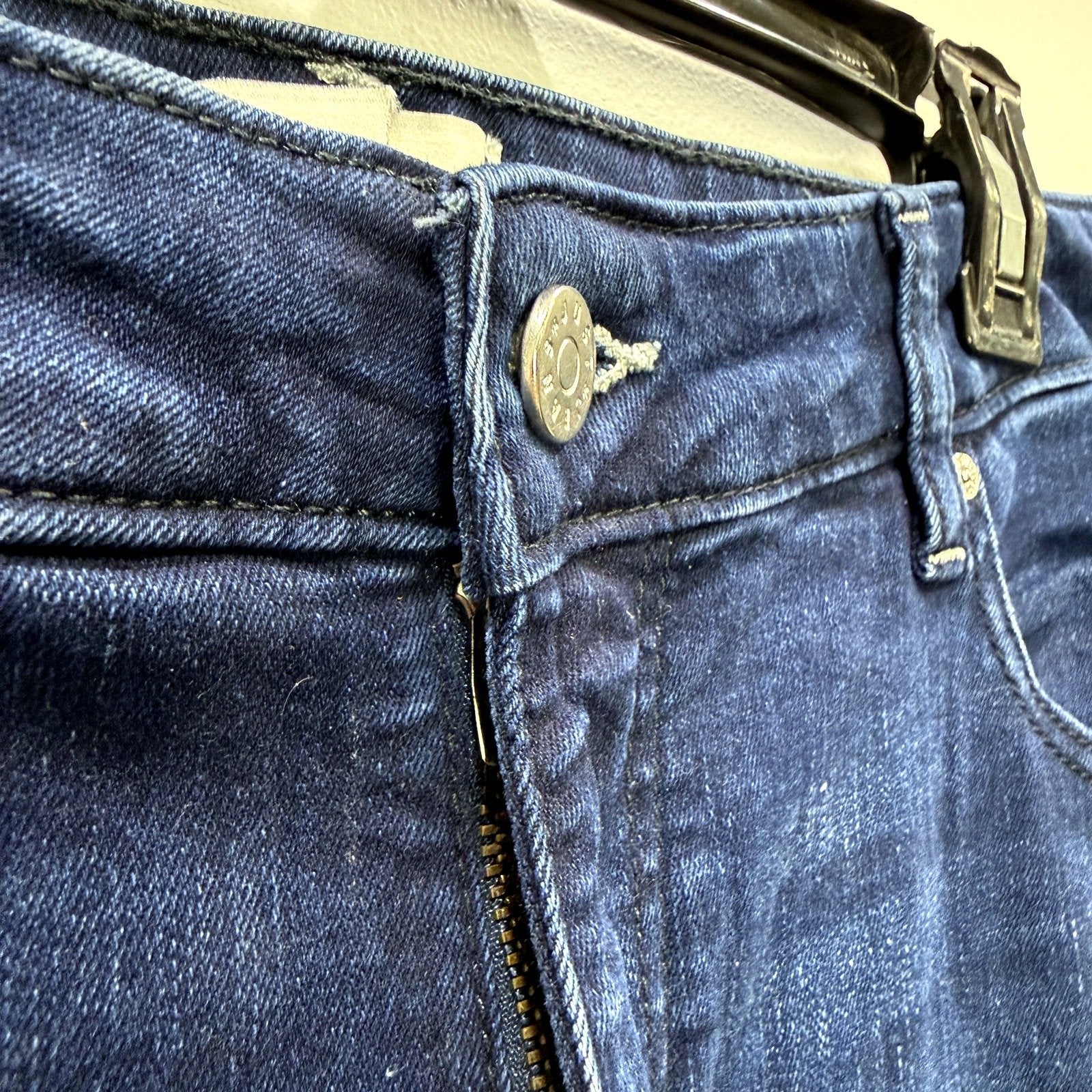 Just Jeans Womens Super Skinny Dark Blue High Rise Ankle Length Size 14 NEW - Image 4