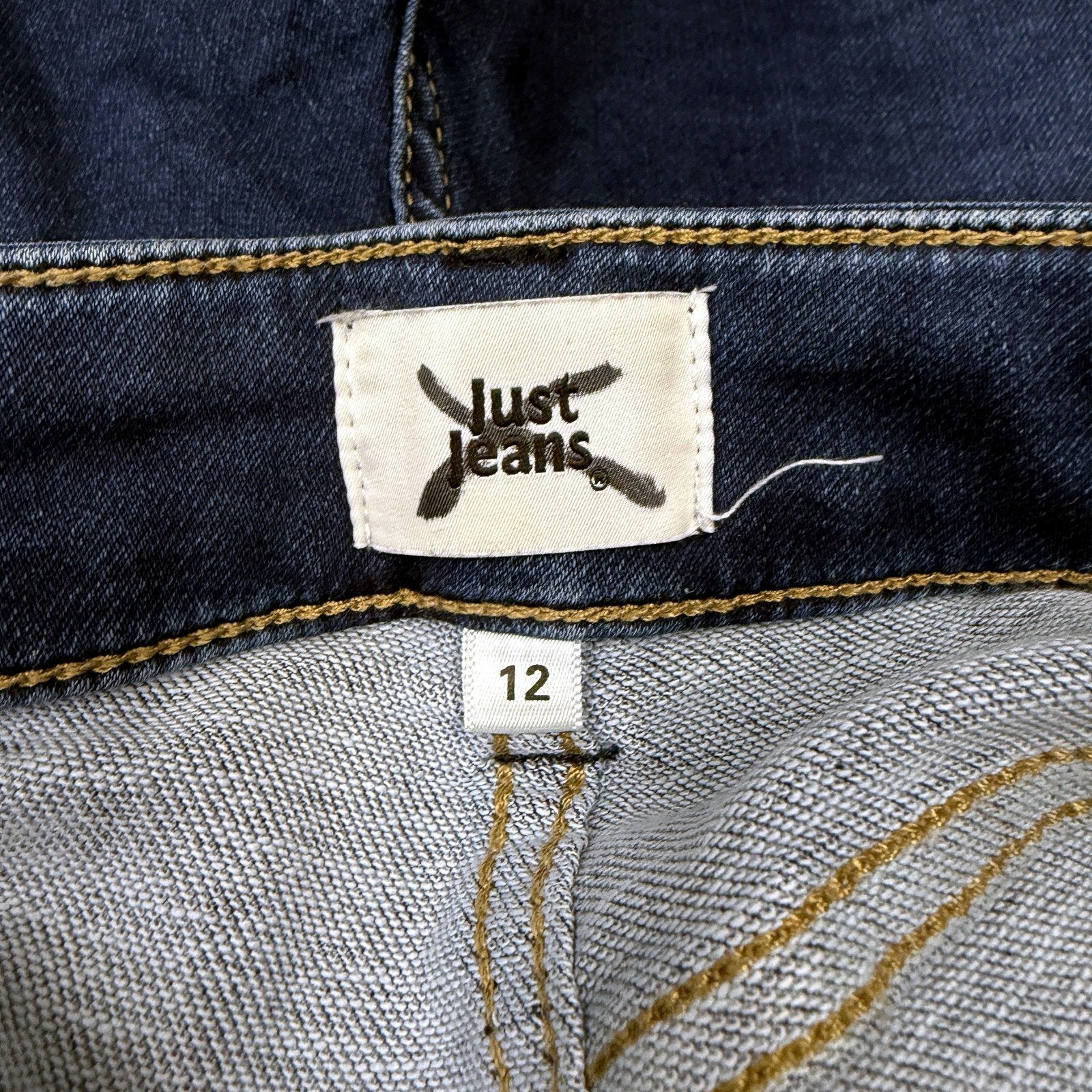 Just Jeans Womens Skinny Dark Blue Denim Size 12 NEW - Image 5
