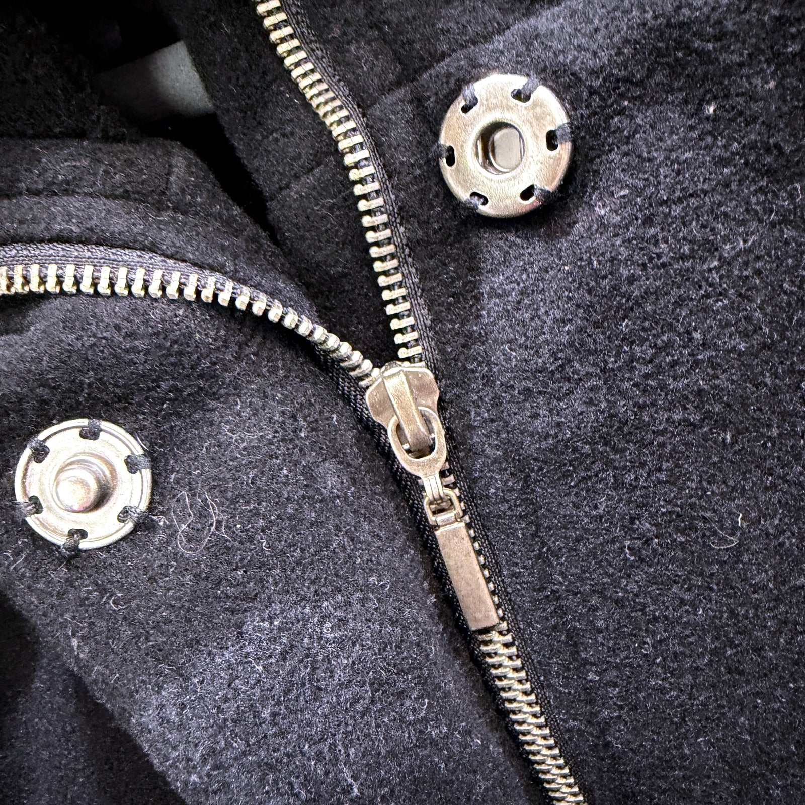 Enamel Jeans Womens Belted Cashmere Wool Coat in Black, Size 14 - Image 8