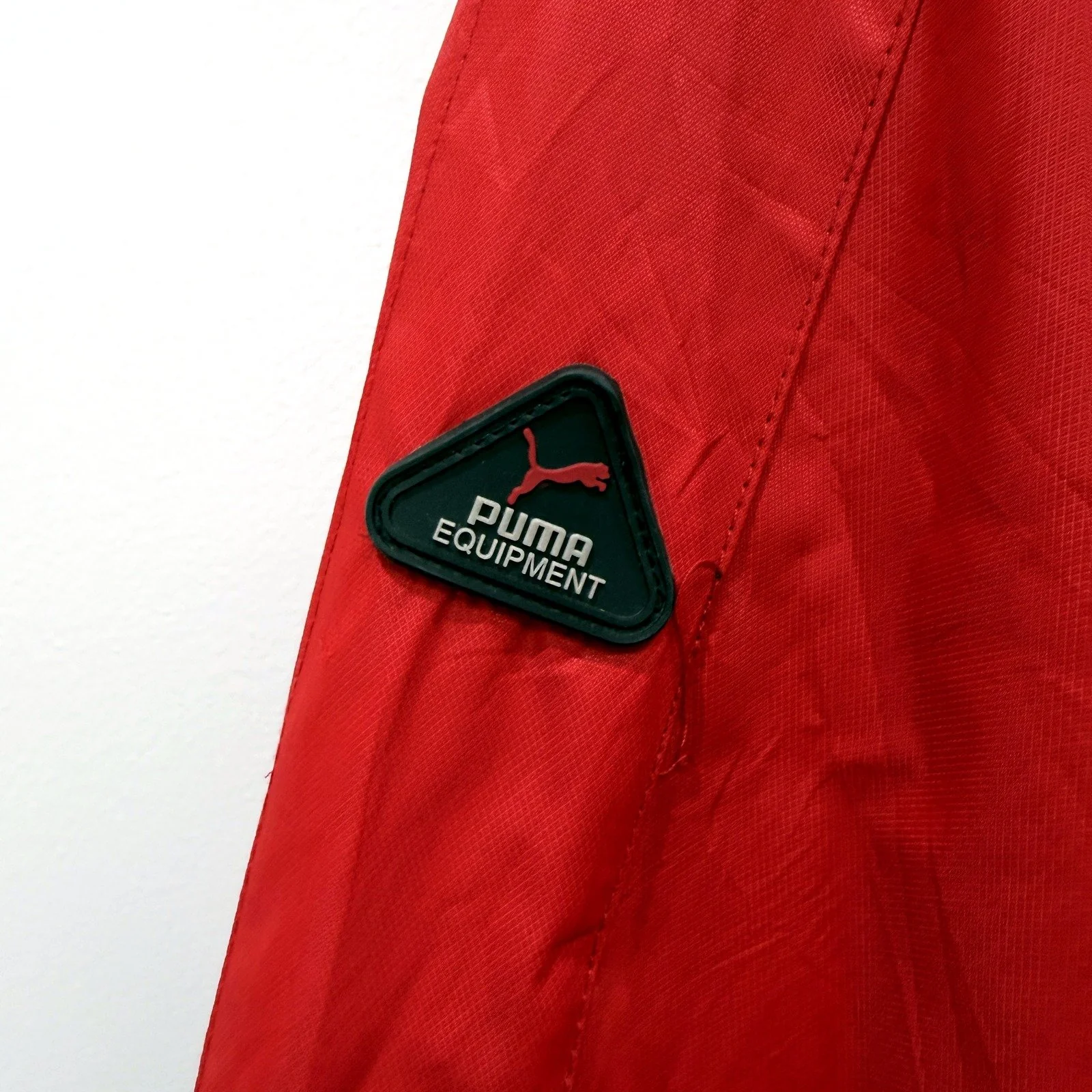 PUMA Mens Red Windbreaker Jacket Hooded Zip-Up Nylon Sport Leisure Size XXXXL - Image 5