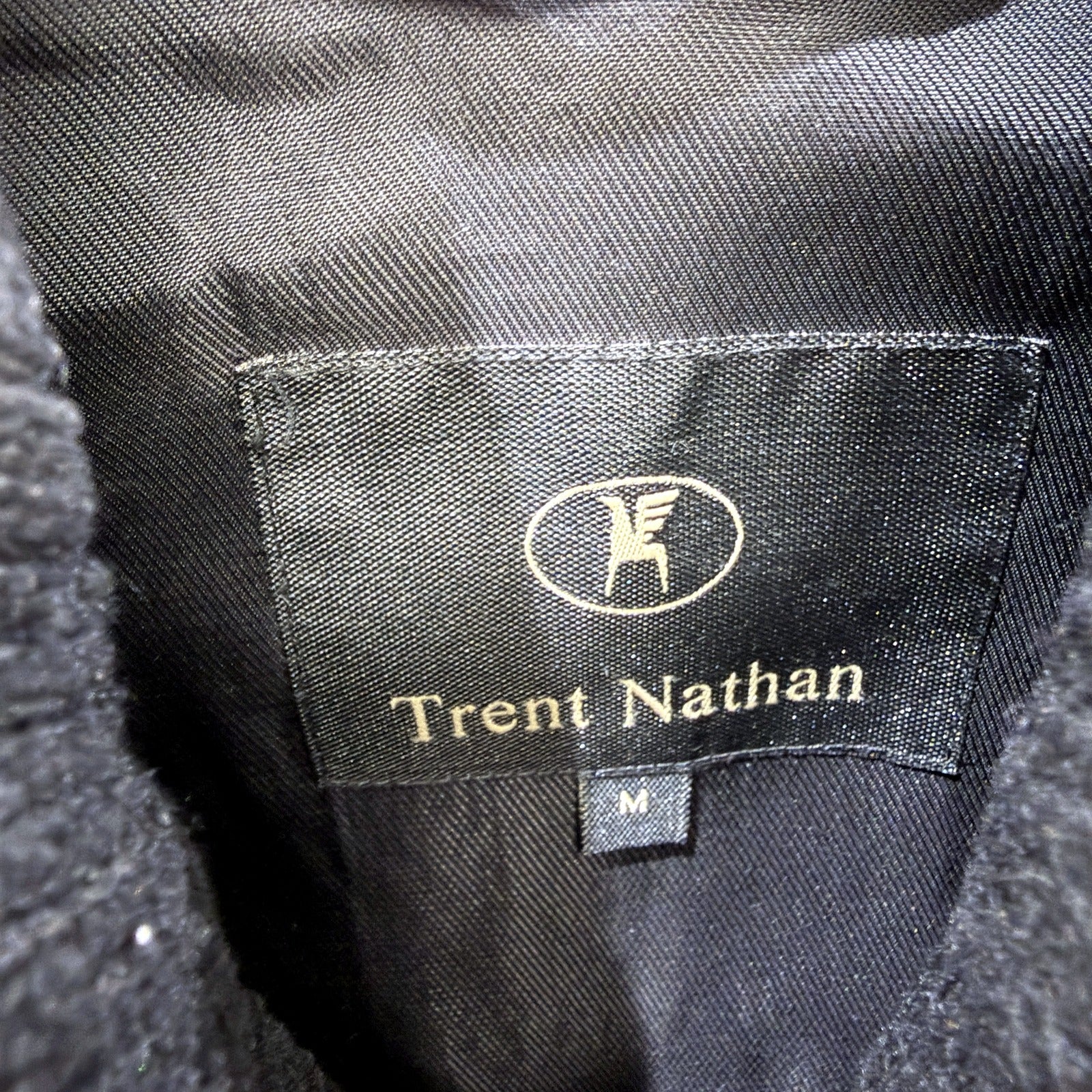 Trent Nathan Mens Lightweight Breathable Windbreaker Jacket Black Size M - Image 7