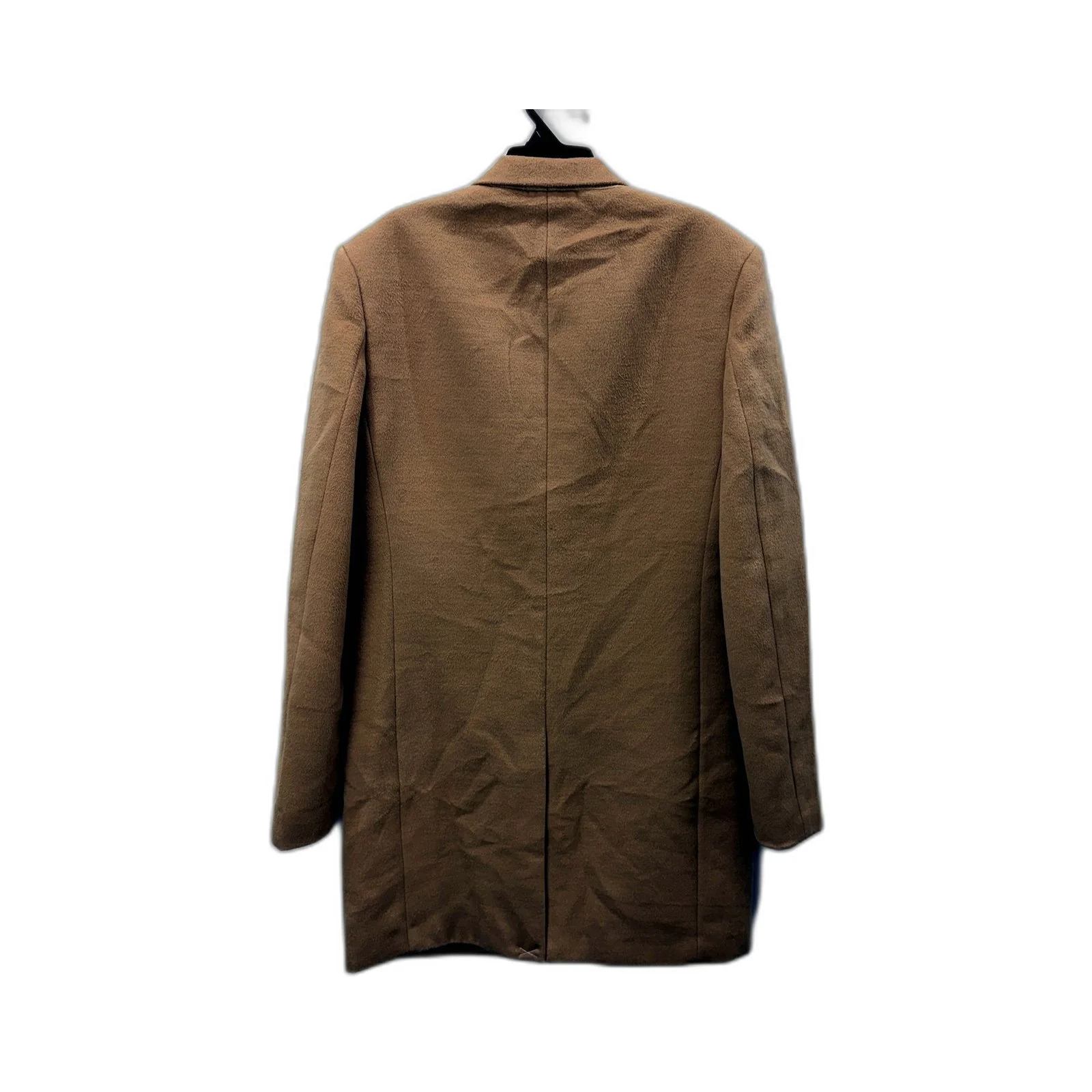 Primark Mens Tan Wool Blend Casual Warm Winter Overcoat Size S NEW - Image 2