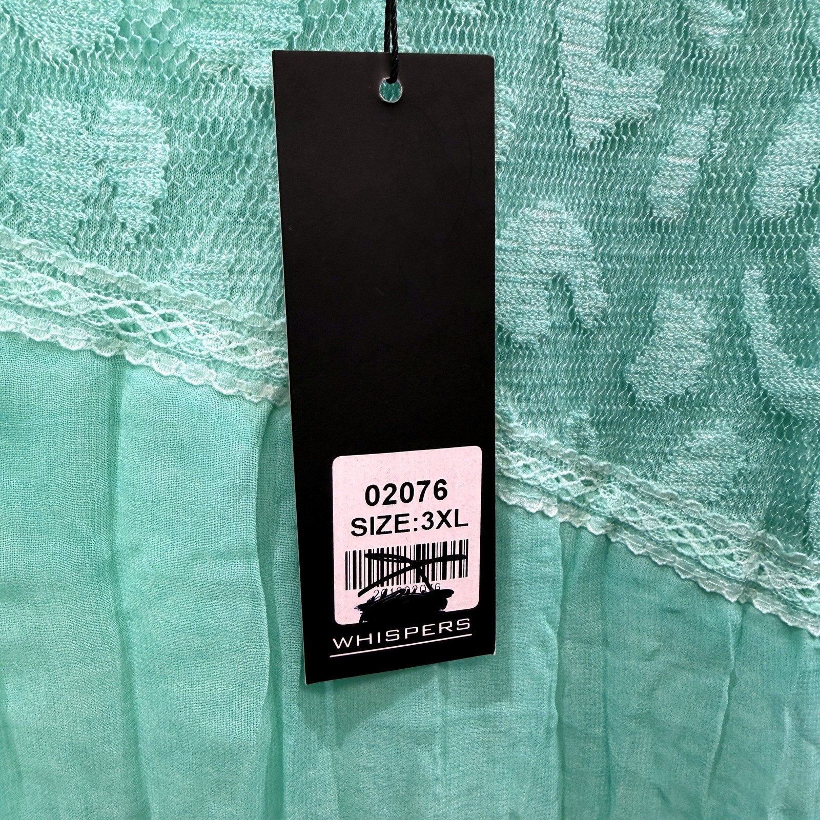 Whispers Womens Sleeveless Ruffle Tank Top Green Casual Blouse Size XXL NEW - Image 6