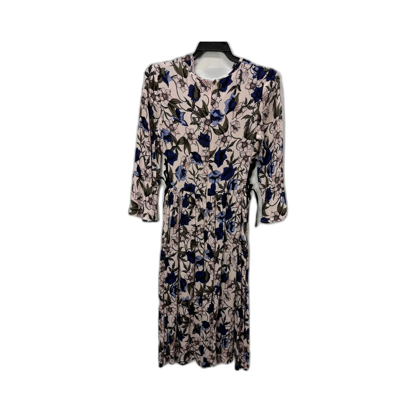 Topshop Womens Floral Print Dress Side Tie Zipper Closure Multi Color Size 8 - Image 2