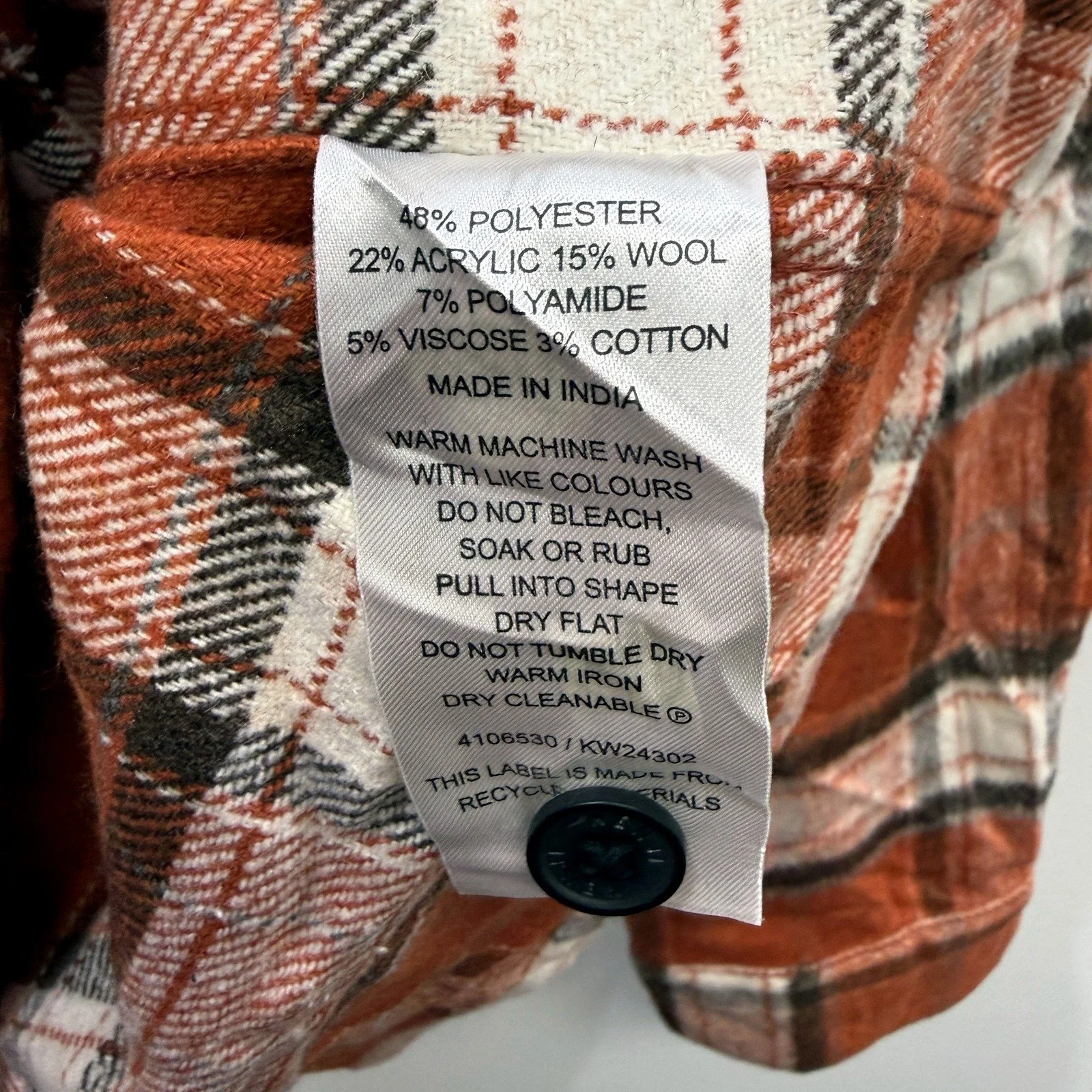 Kenji Mens Plaid Flannel Shirt Button Down Casual Multi Color Size M NEW - Image 4