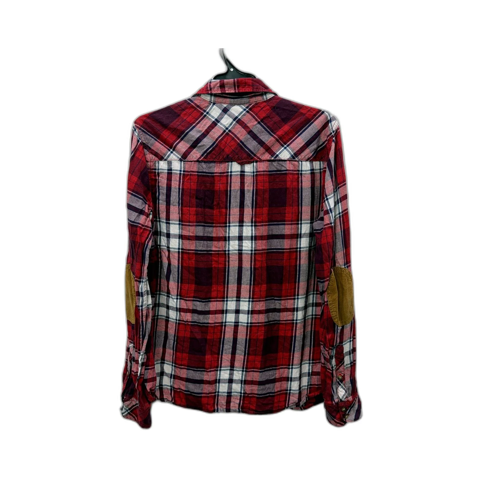 Little Eleven Paris Womens Plaid Button-Down Shirt Multi Color Size 14 NEW - Image 2