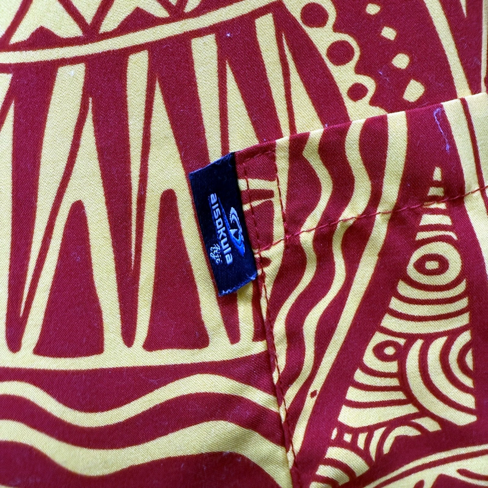 Aisokula Mens Oversized Tribal Print Button-Down Shirt Multi Color Size 4XL - Image 6