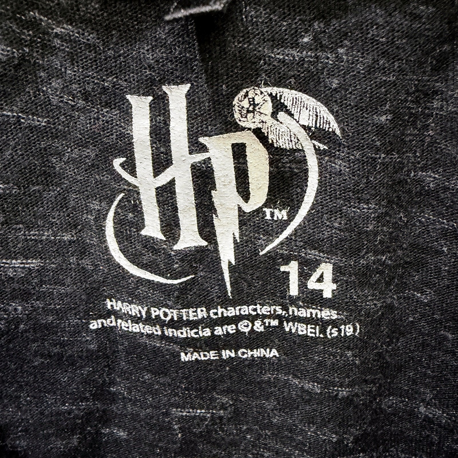 Harry Potter T-Shirt Womens Dark Grey Size 14 - Image 4