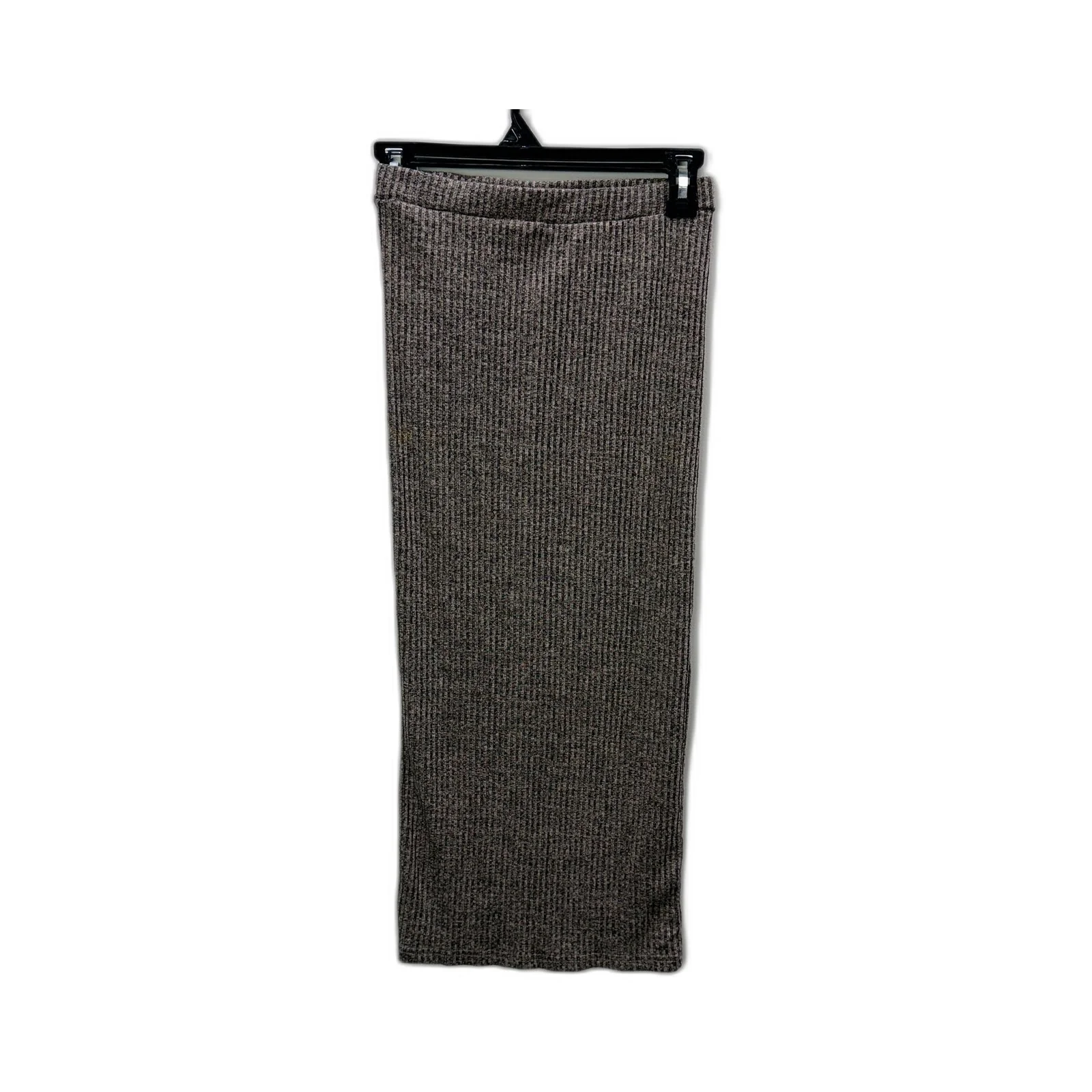 Ally Fashion Womens Rose Grey Knit Slitted Skirt for Size 8 - Image 2