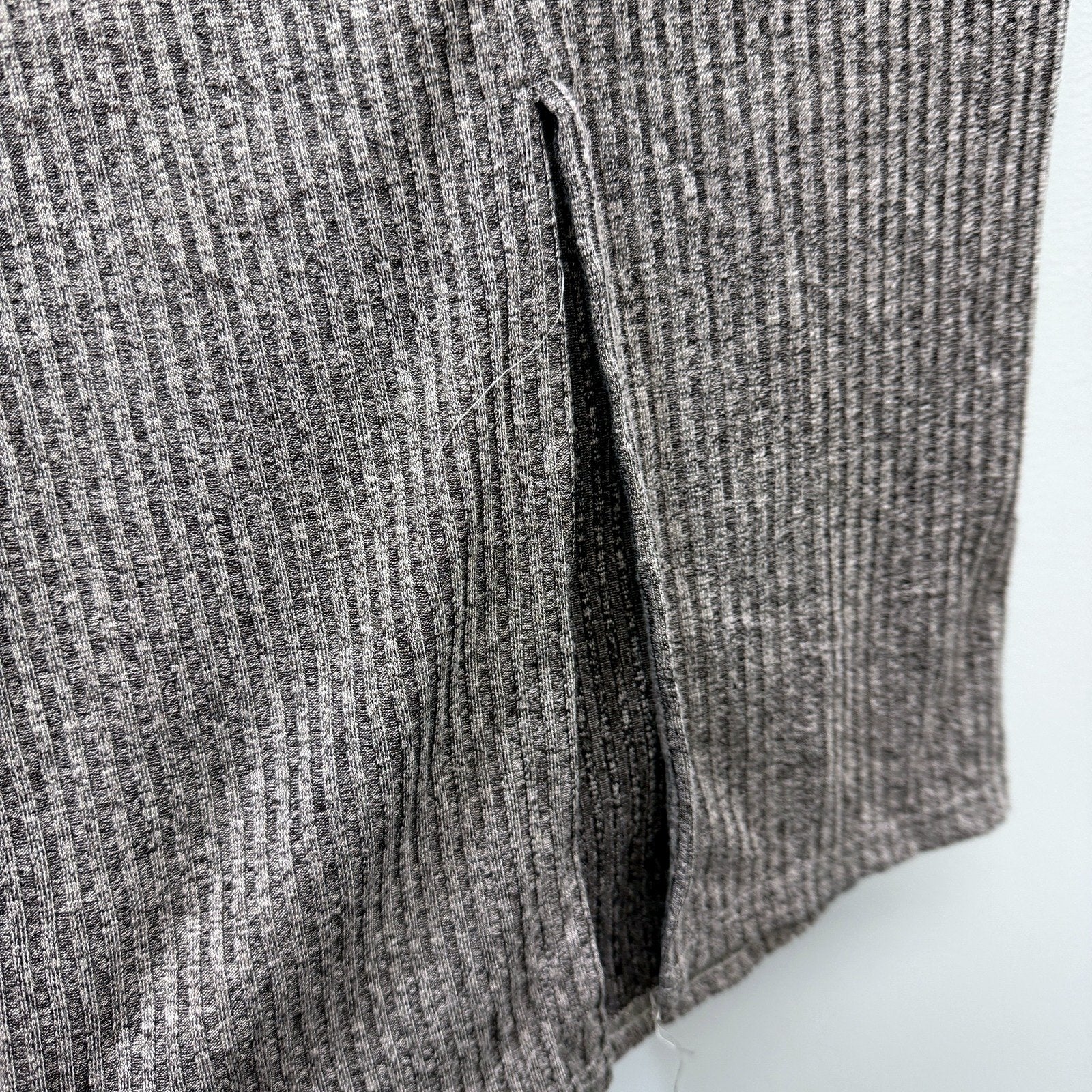 Ally Fashion Womens Rose Grey Knit Slitted Skirt for Size 8 - Image 6