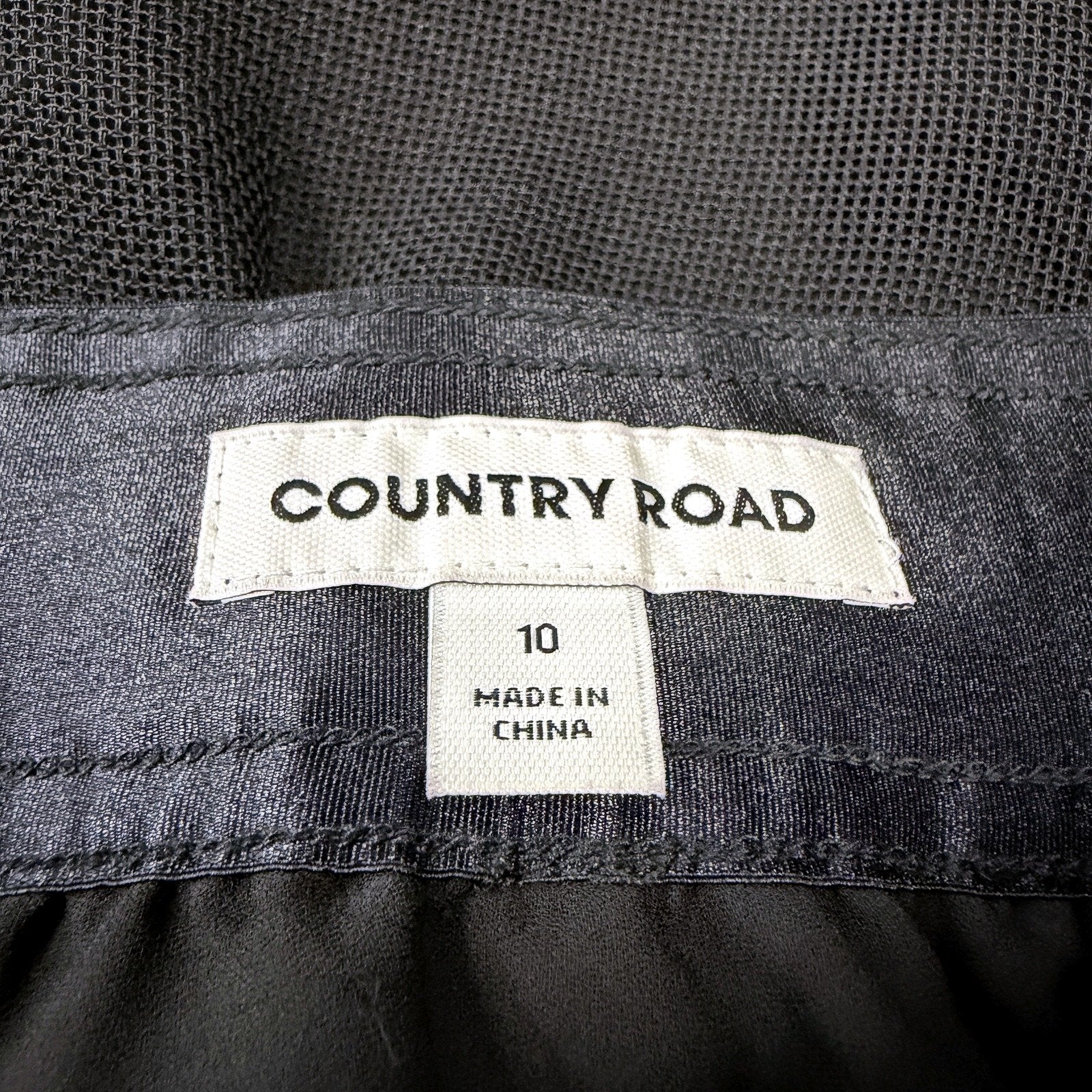 Country Road Womens Flowy A-Line Maxi Skirt Elastic Waist Black Size 10 - Image 5