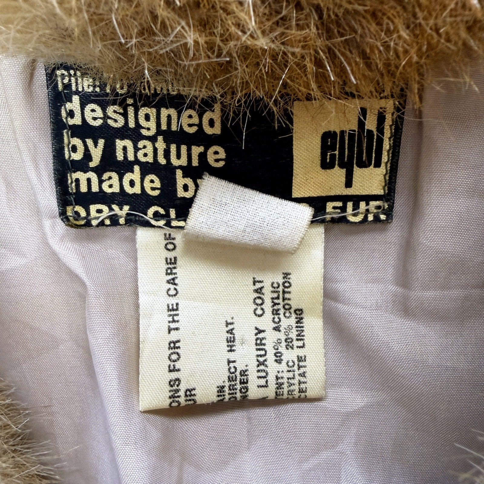 Eybl Womens Faux Fur Hooded Coat in Brown, Warm Outerwear Size 16 - Image 4