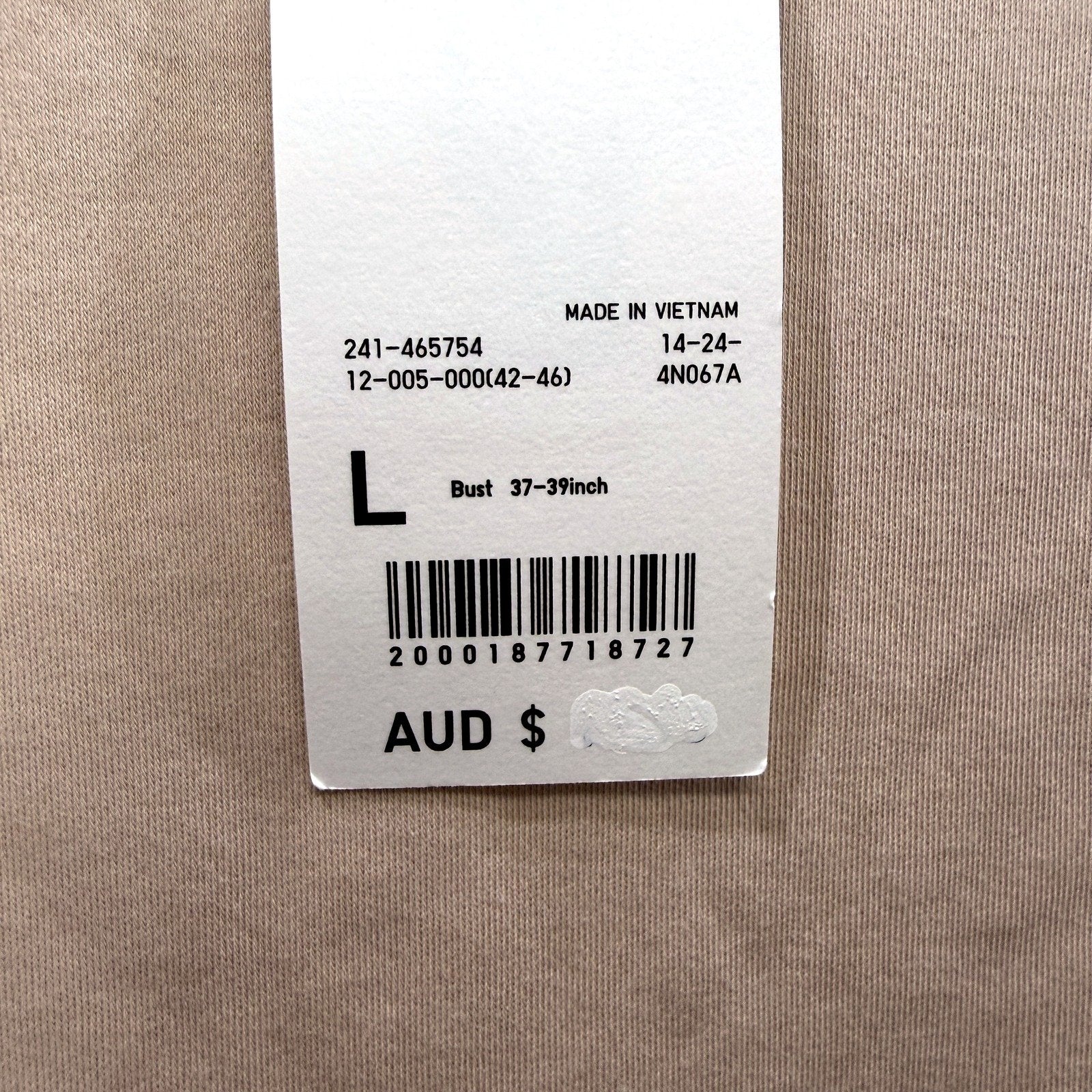 Uniqlo Womens Crew Neck Short Sleeve T-Shirt Basic Cotton Tee Pink Size L NEW - Image 5