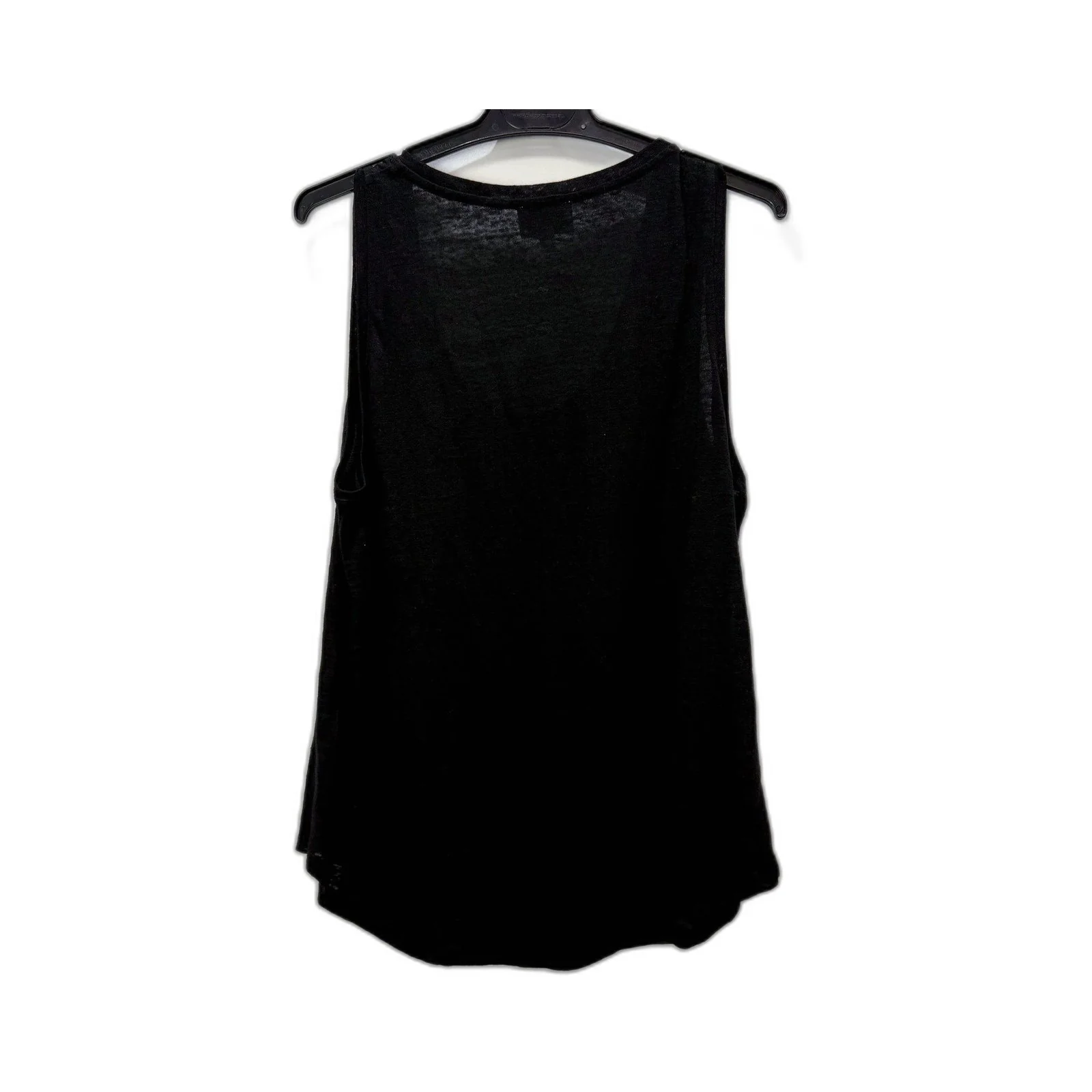 Witchery Womens Linen Tank Top in Black, Size M - Lightweight & Breathable - Image 2
