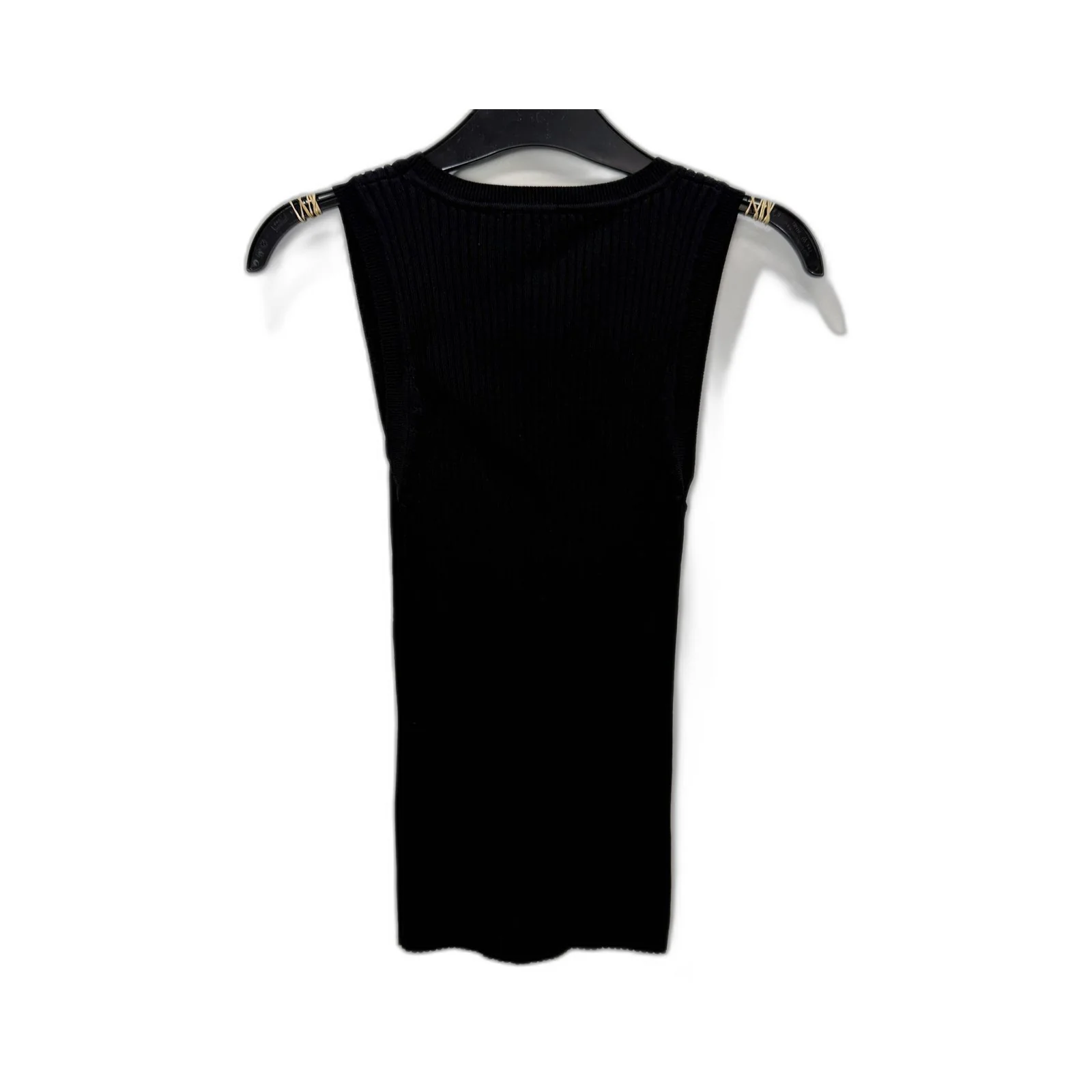 Witchery Womens Ribbed Knit Stretchy Tank Top in Black, XS Size - Image 2