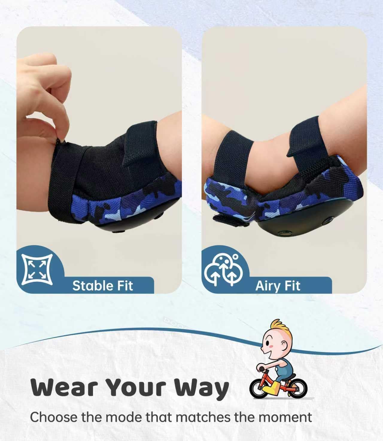 Simply Kids Elbow Pads with Wrist Guards Protective Gear Sports Safety Black NEW - Image 5