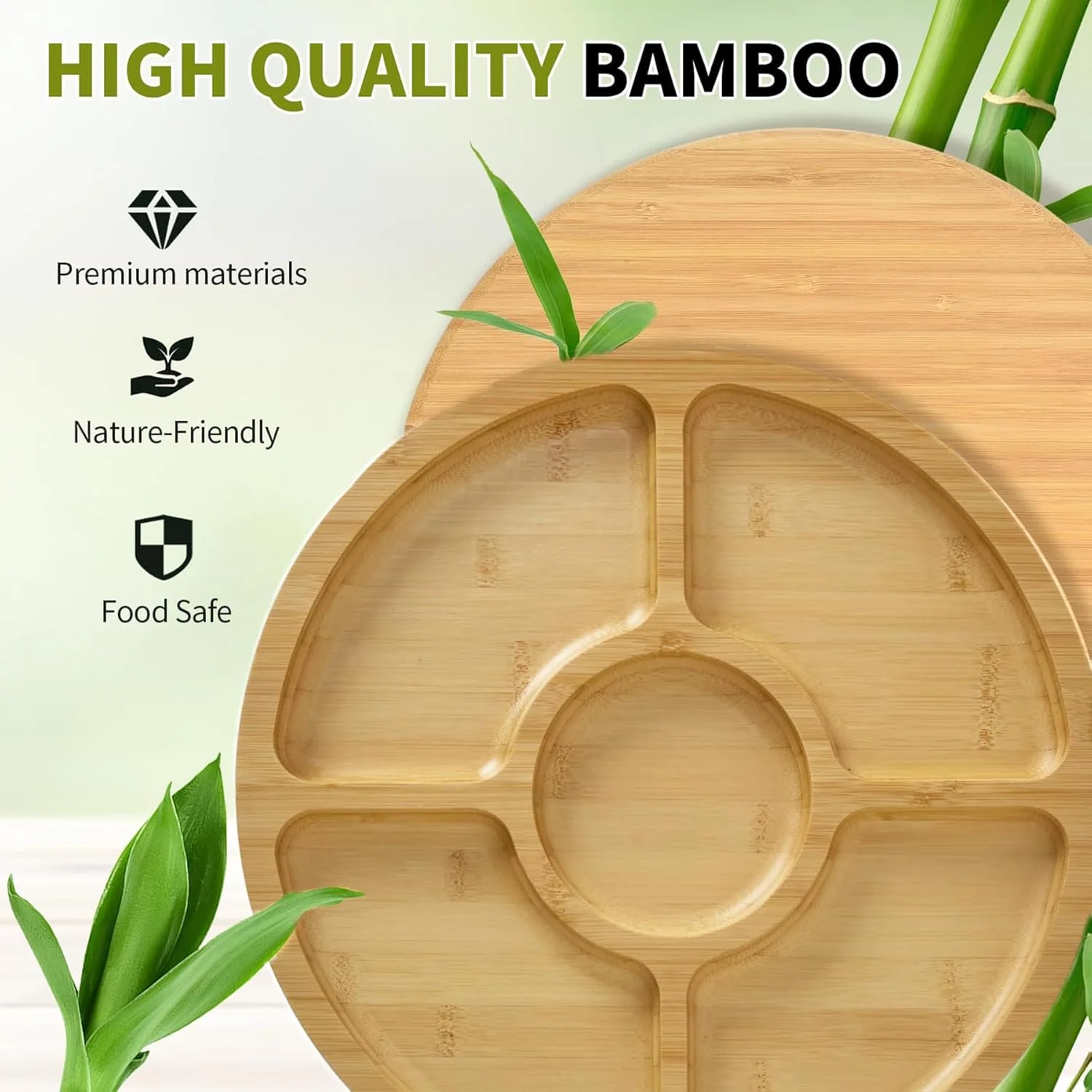 Elegant Bamboo Cheese Serving Board with Clear Locking Lid NEW - Image 5