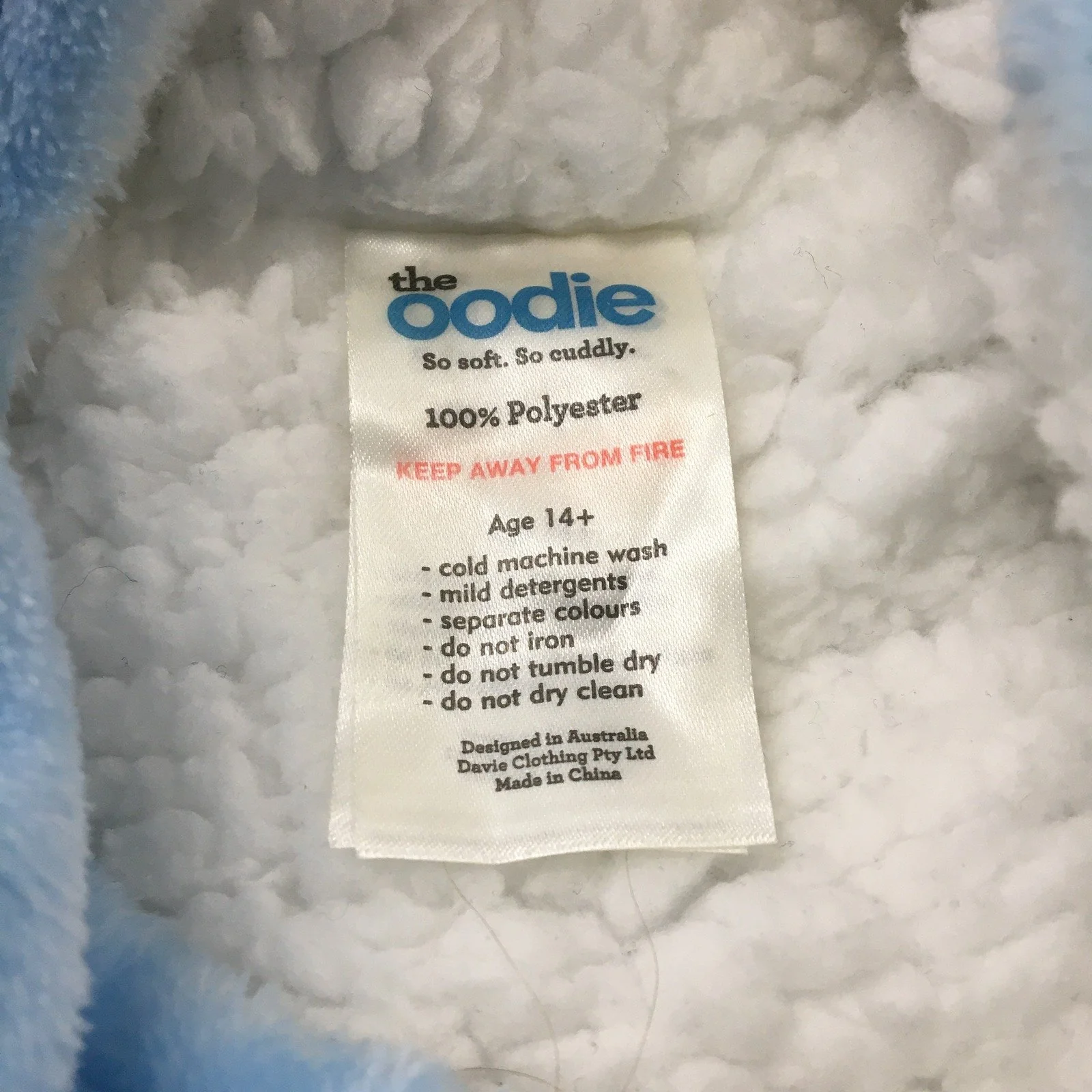 The Oodie Unicorn Print Hooded Pullover Jumper Soft Cuddly Polyester - Image 3