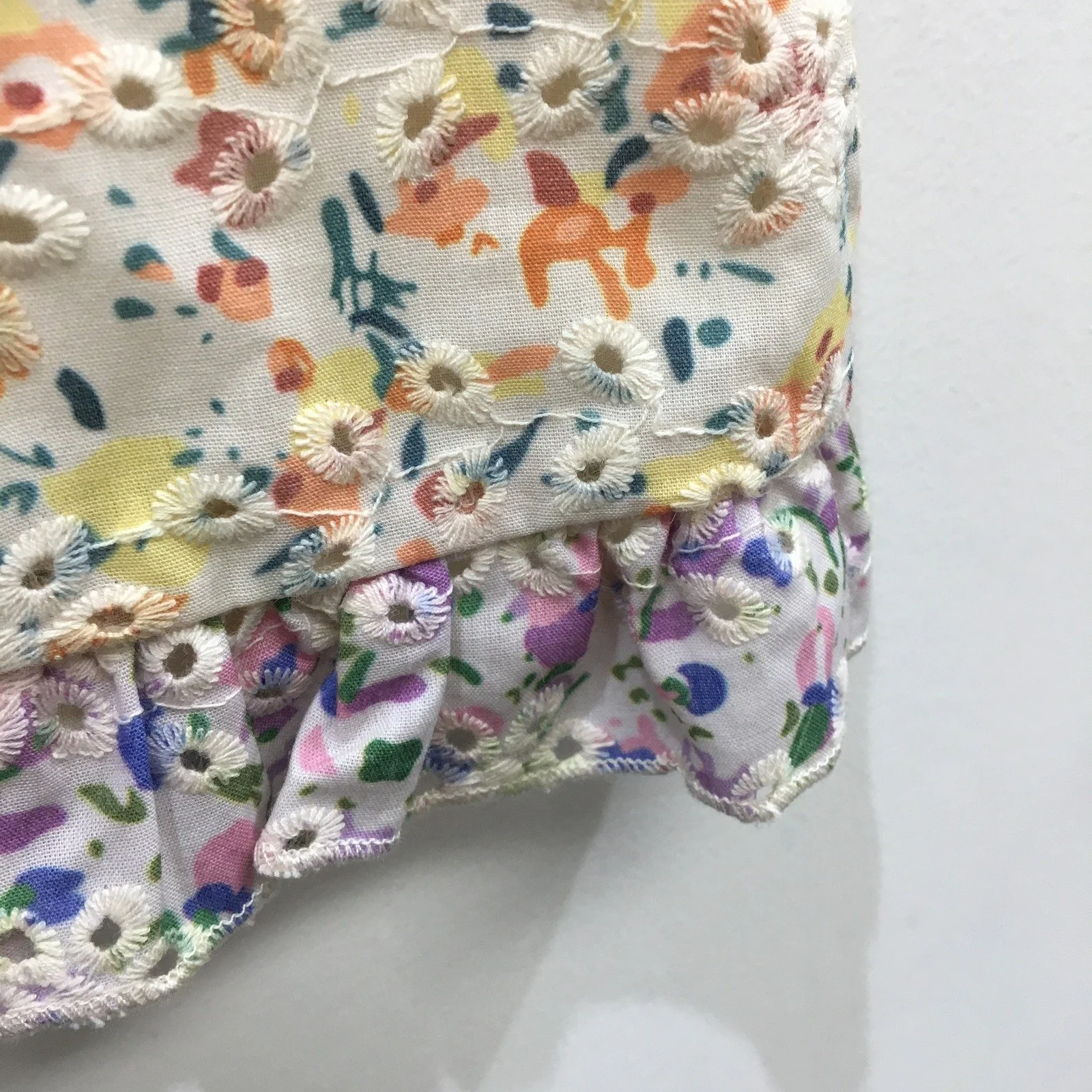 Ghanda 1984 Multicolor Floral Retro Style Skirt for Women Size 10 NEW - Image 3
