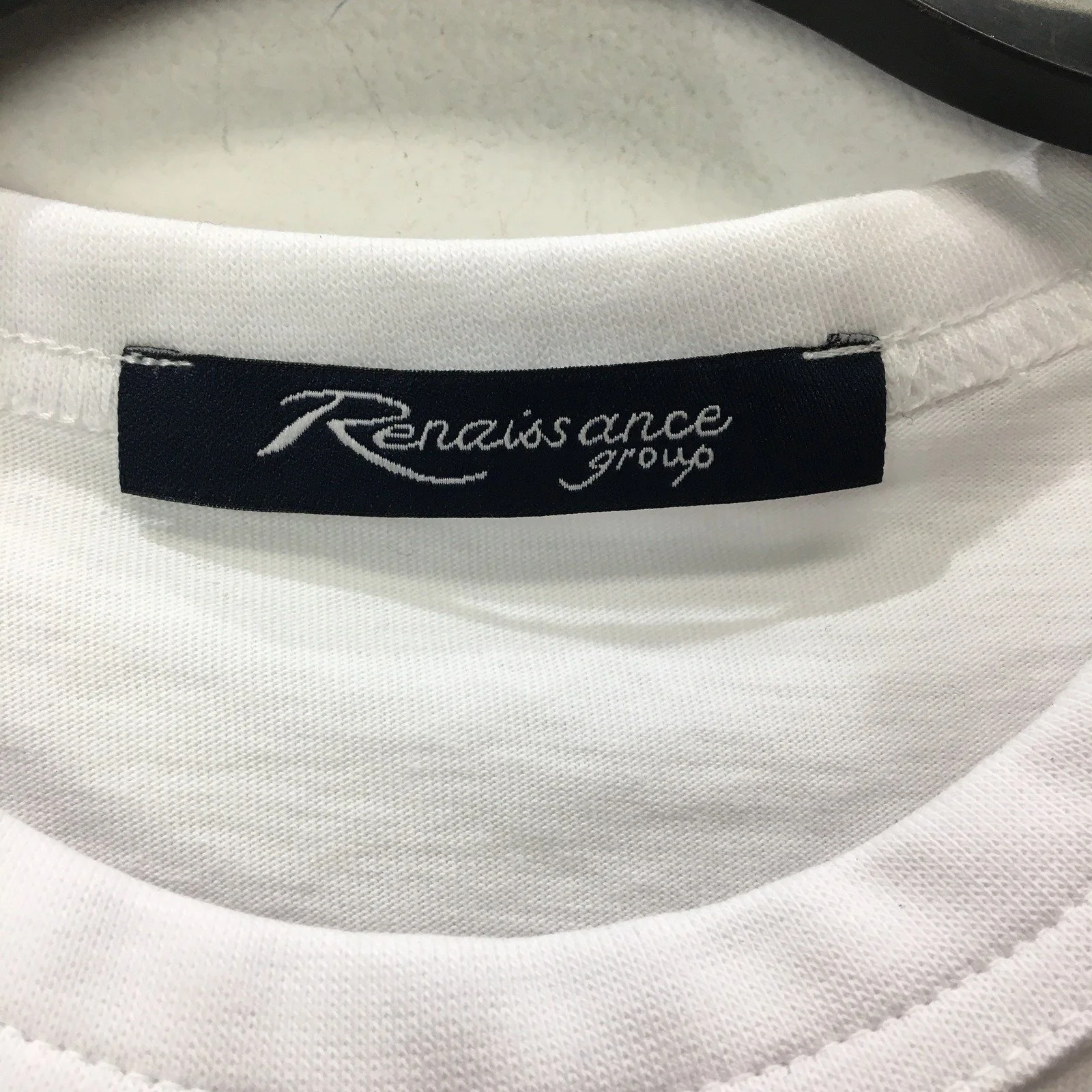 Renaissance Group Cotton Tank Top/Singlet Crew Neck White Size Small - Image 3
