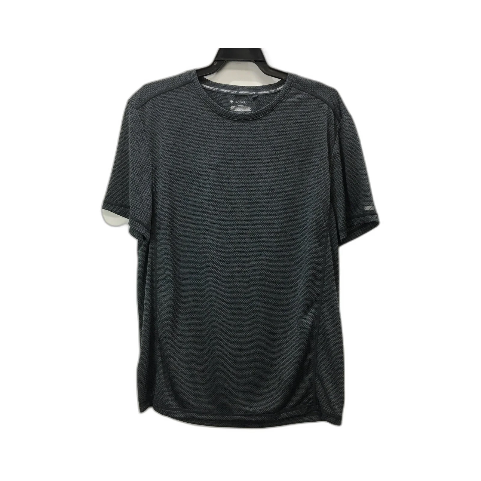 Active Gray Pullover Sweatshirt Unisex Workout Top Comfortable Soft Fit Size L