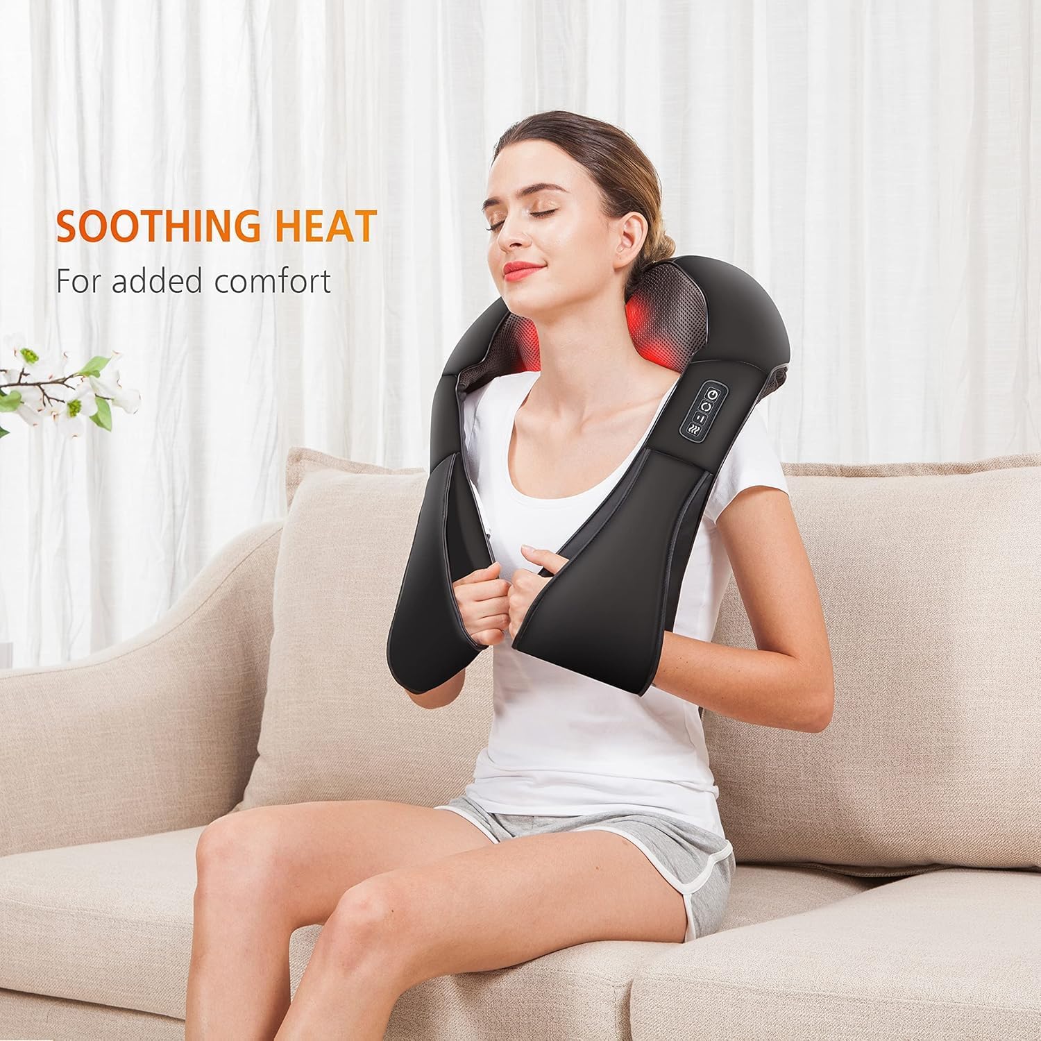 CCILIYC Shiatsu Neck and Back Massager with Heat Relaxing Electric BULL DEMO - Image 3