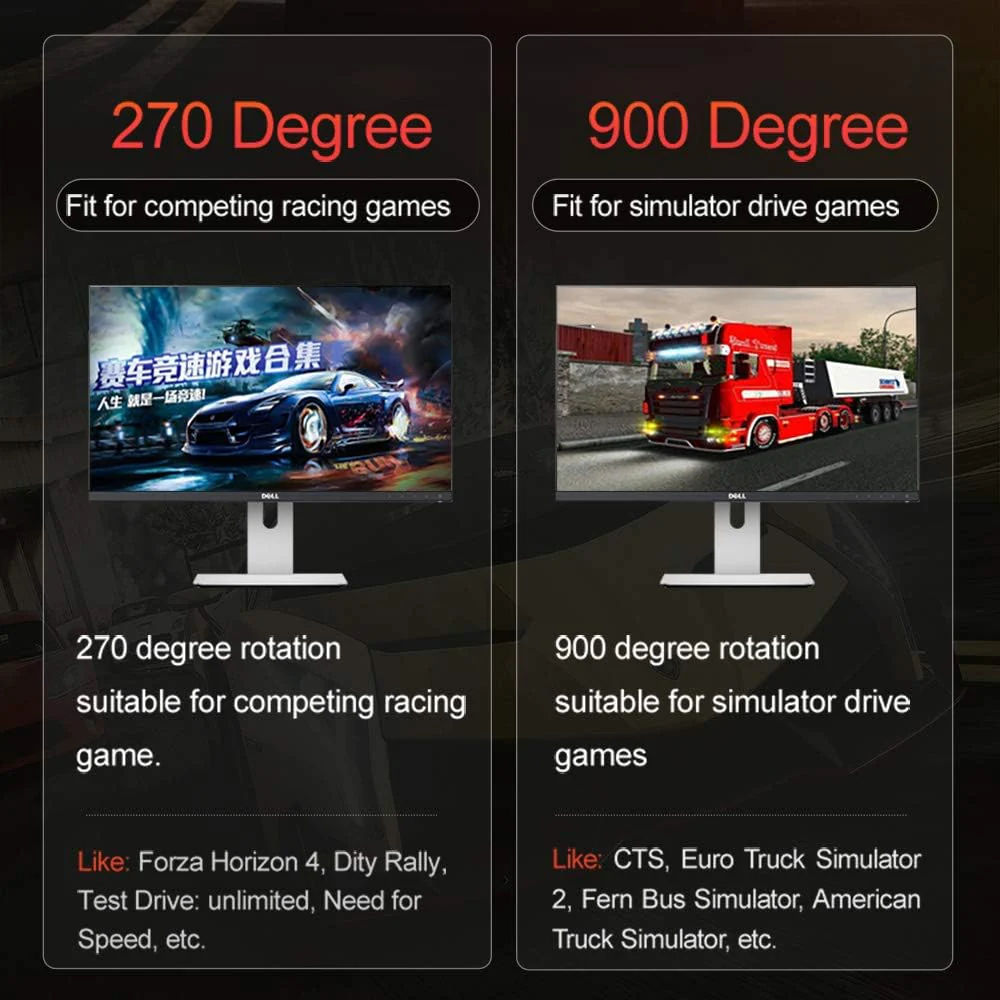 PXN V900 PC Racing Wheel Universal USB Car Sim 270/900 Degree Steering DEMO - Image 9