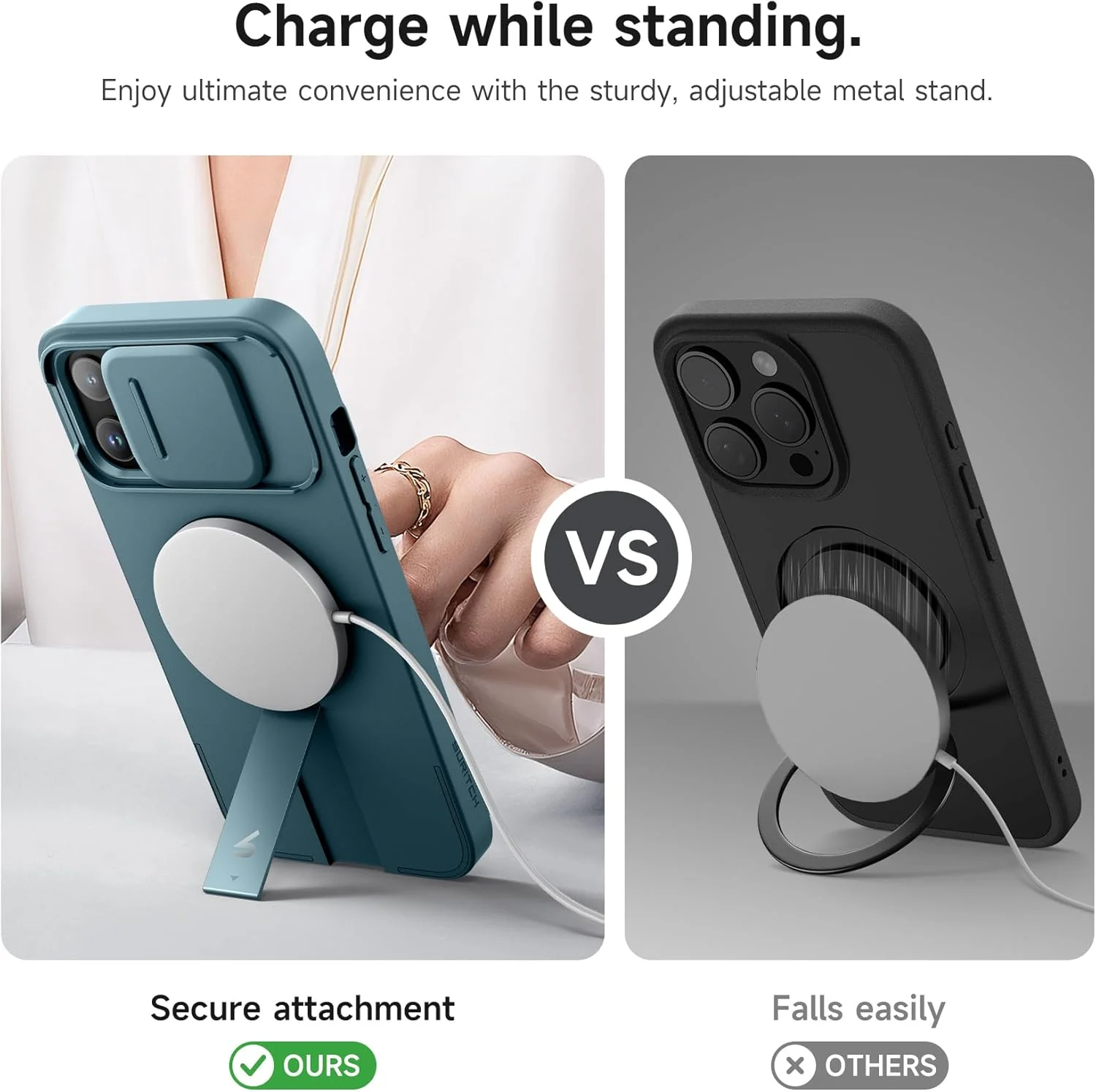 SURITCH Magnetic Camera Slide Cover Case for iPhone 13 Pro Max 12 Lake Green NEW - Image 5