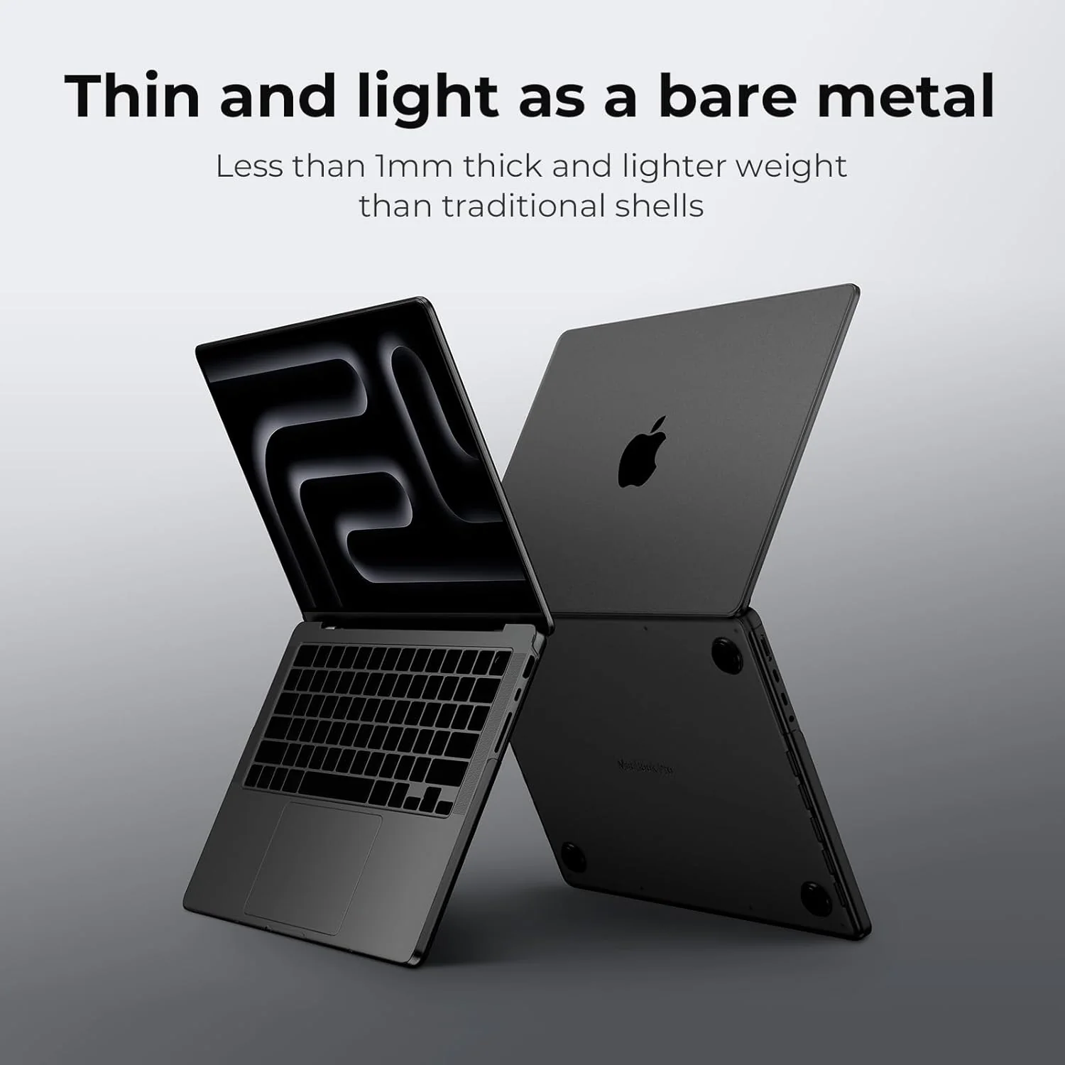 EooCoo Hard Polycarbonate Protective Case for MacBook Pro 14" Space Black NEW - Image 2