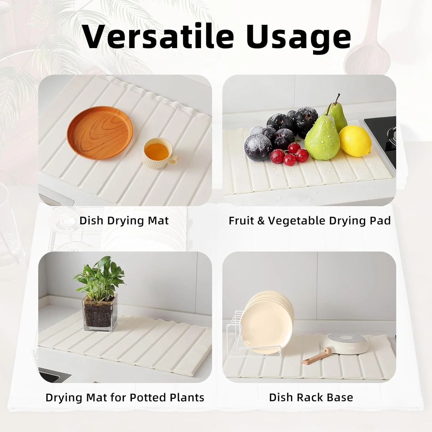Intellihome Stone Drying Mat for Kitchen Counter Absorbent Detachable DEMO - Image 9