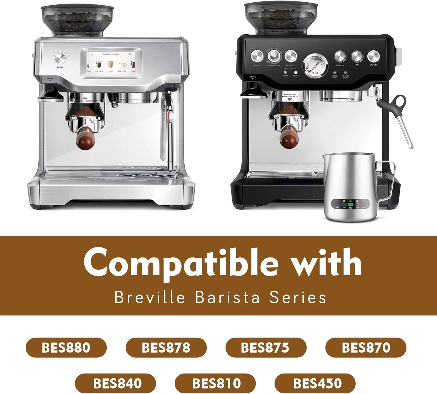 RECAPS Bottomless Portafilter Coffee Filter Basket Included Stainless Steel NEW - Image 2