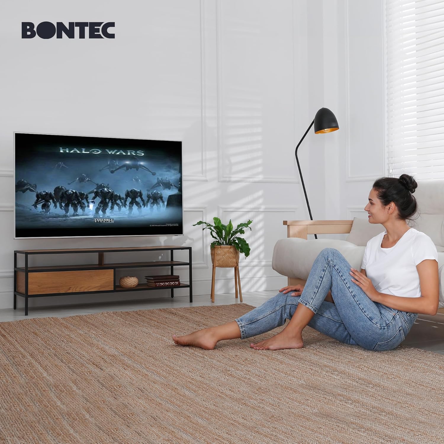 BONTEC TV Wall Mount for 23-70 Inch LED LCD Flat & Curved TVs Swivels DEMO - Image 9