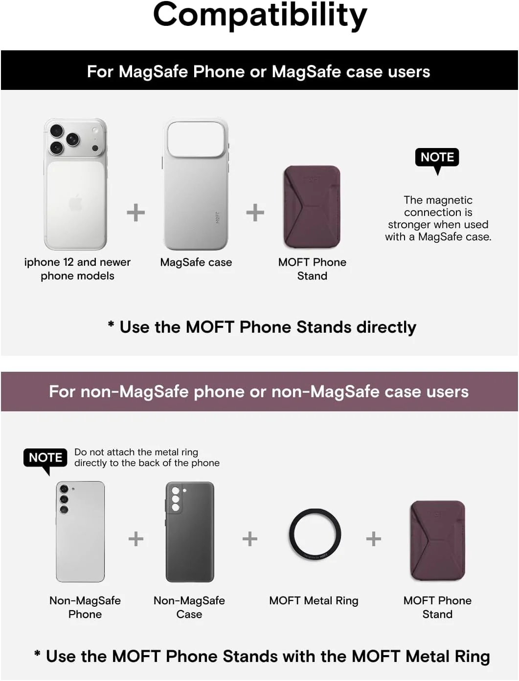 MOFT Magsafe Wallet Stand Phone Holder Adjustable Adhesive Card Blackberry NEW - Image 8