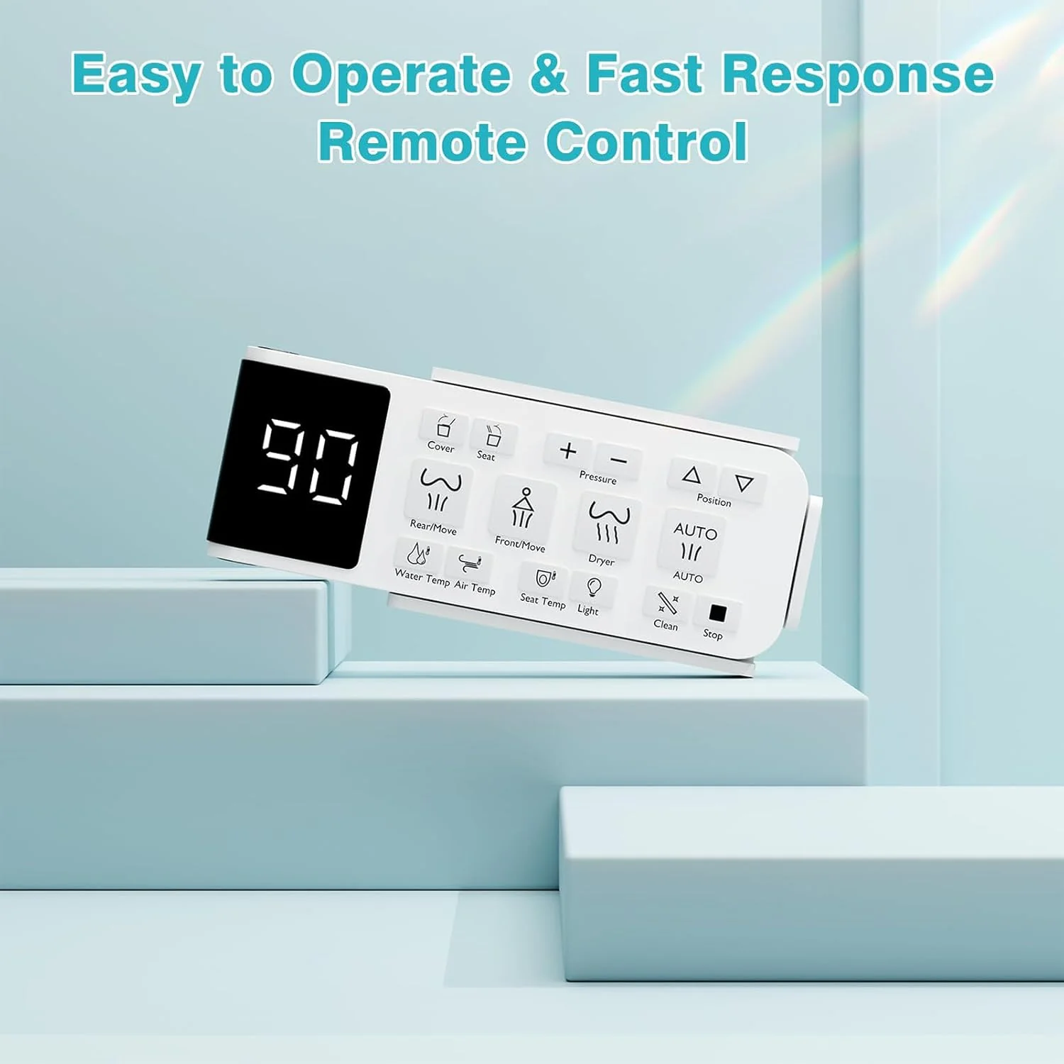 TECHBEAR Auto Open & Close Heated Toilet Seat with Thermostatic Control NEW - Image 7