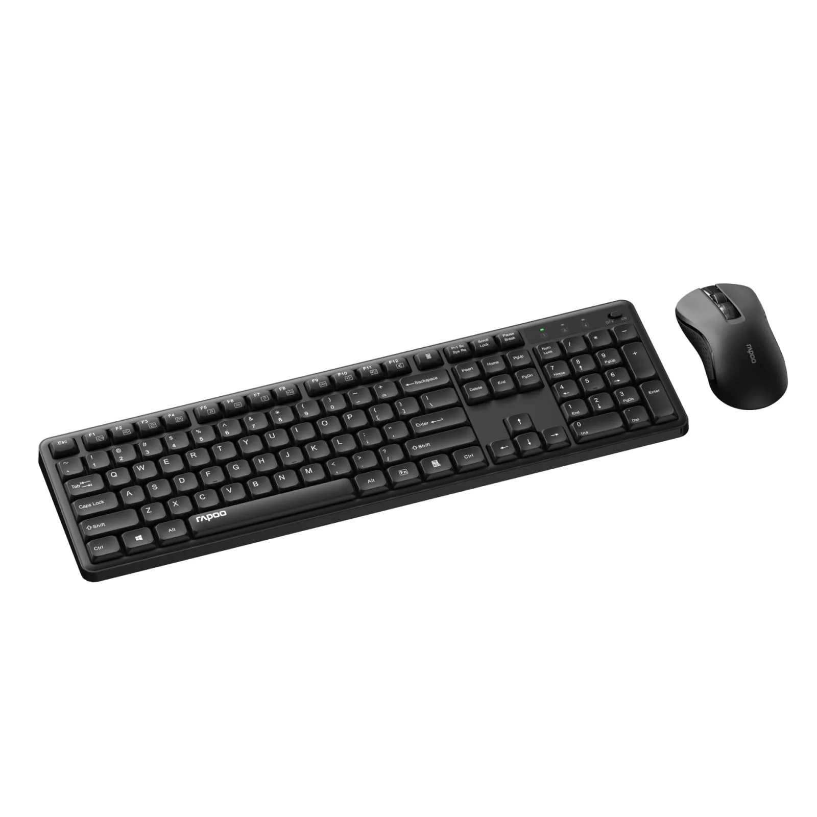 RAPOO Wireless Keyboard and Mouse Combo 2.4GHz USB Receiver DEMO