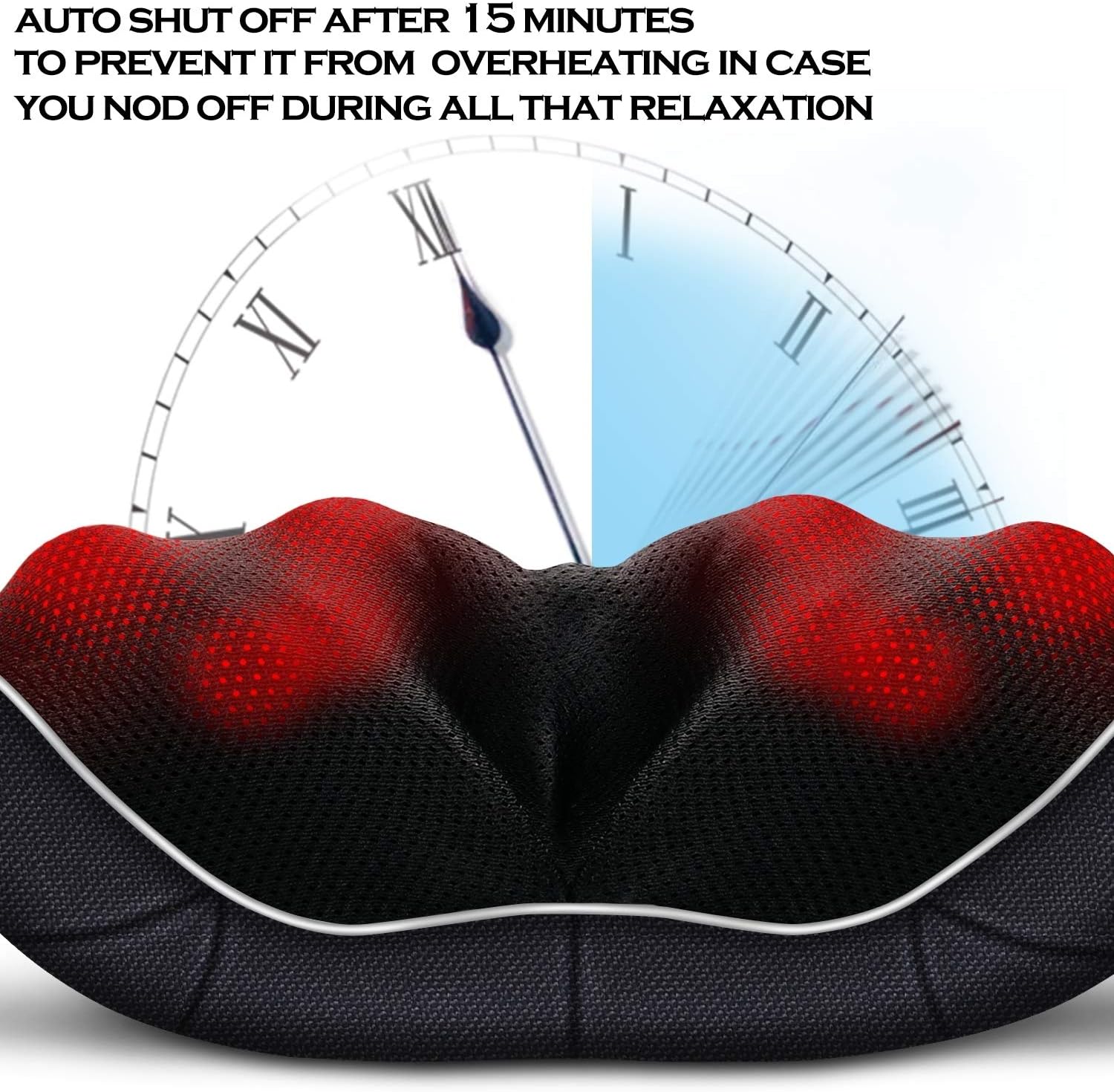 VIKTOR JURGEN Shiatsu Neck and Back Massager with Heat Deep Tissue Kneading DEMO - Image 4