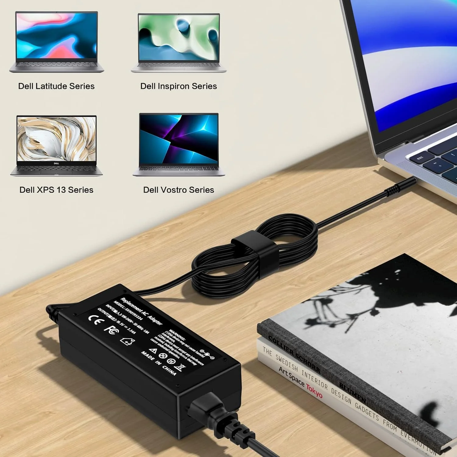 GTGUGR 65W 45W Laptop Charger for Dell Inspiron 11 13 14 15 17 3000 Series DEMO - Image 4