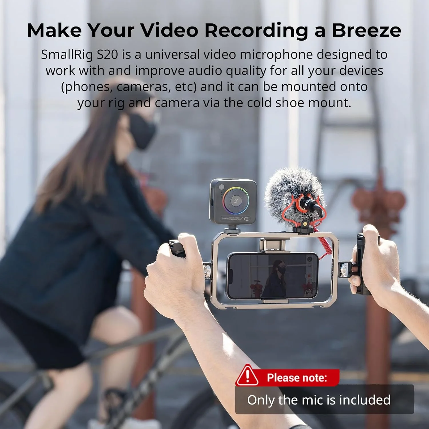 SMALLRIG Compact On-Camera Shotgun Microphone with Shock Mount for DEMO - Image 4