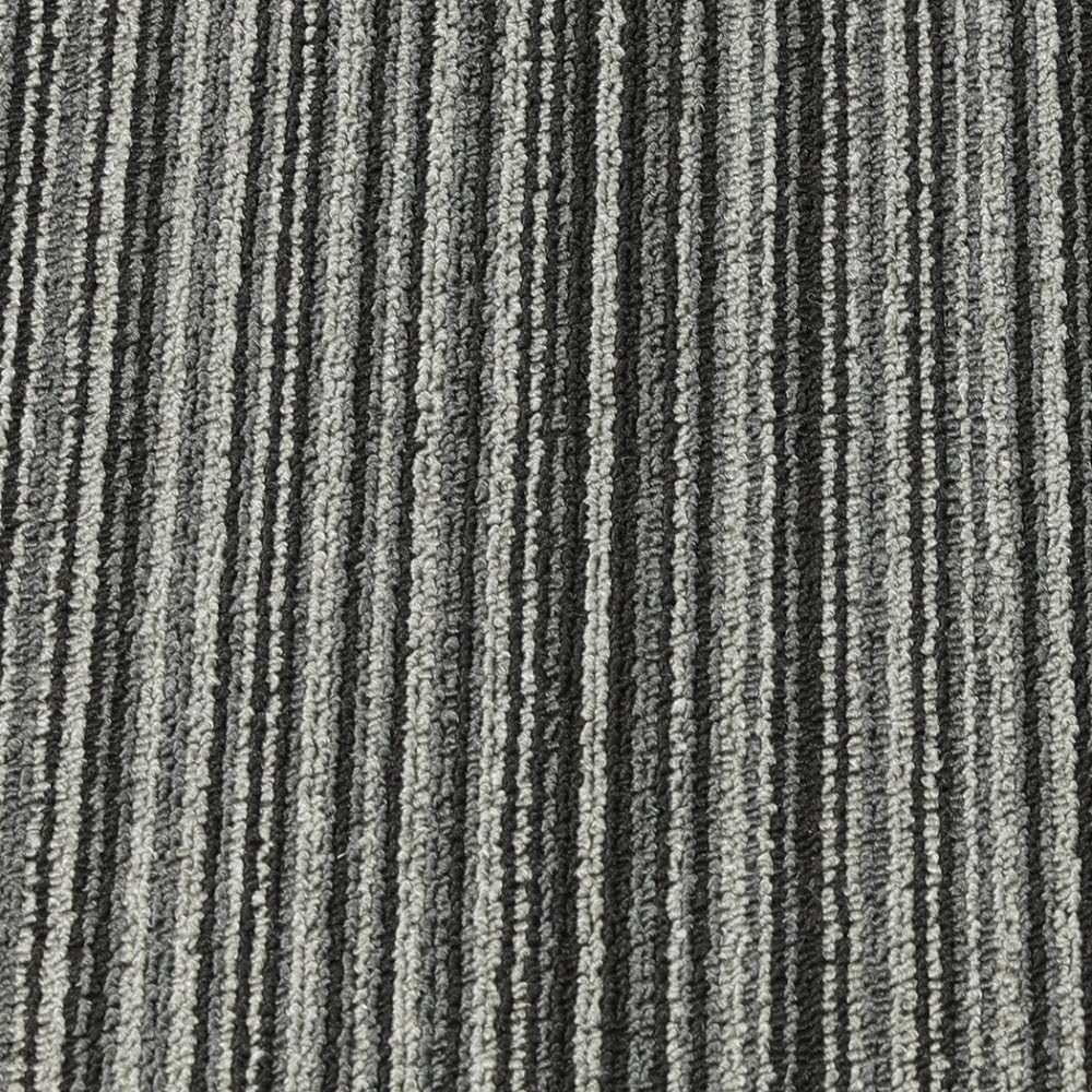 Marlow Heavy Carpets Duty Commercial Carpet Tiles - Black Stripe Flooring NEW - Image 5
